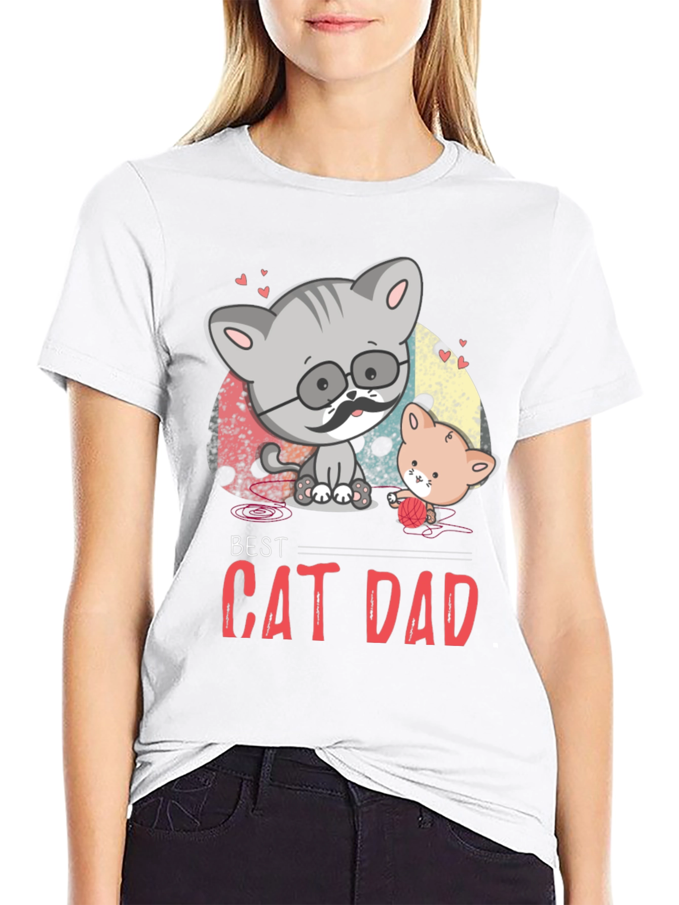 Best Cat Dad Graphic T-Shirt