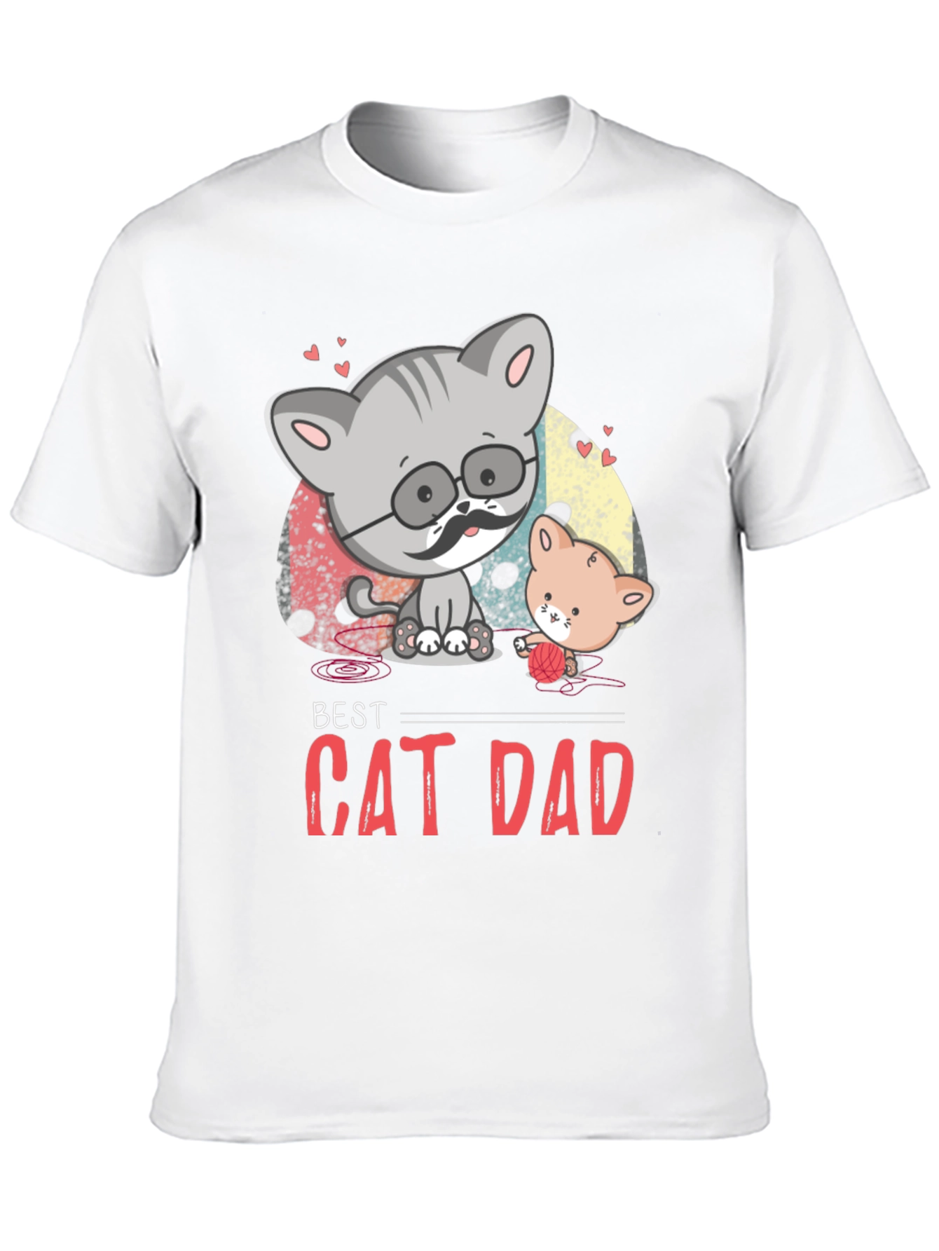 Best Cat Dad Graphic T-Shirt
