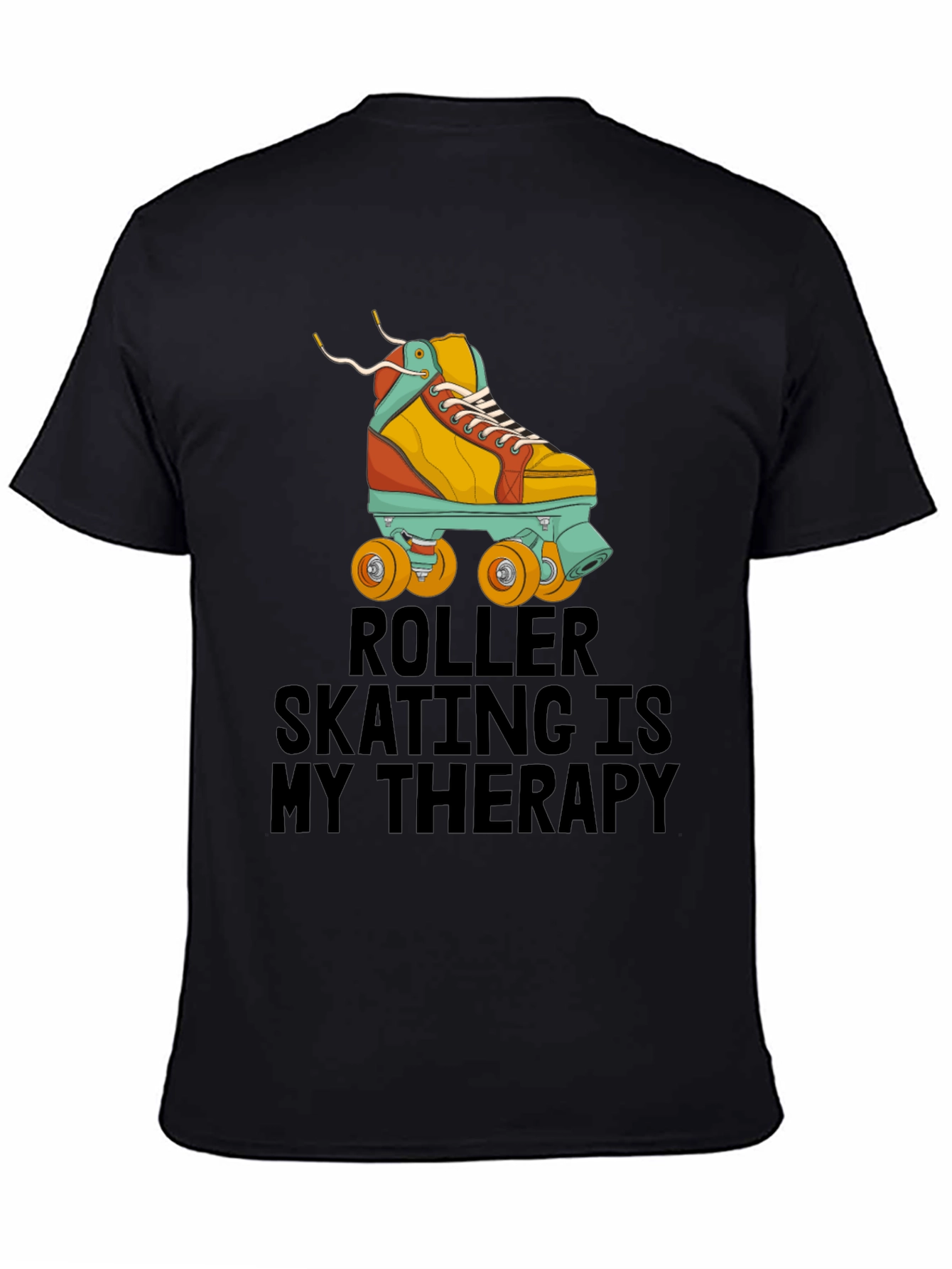 Roller Skating Therapy T-Shirt - Cool Retro Design