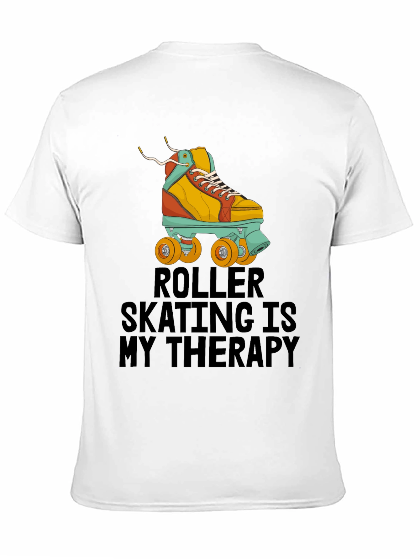 Roller Skating Therapy T-Shirt - Cool Retro Design