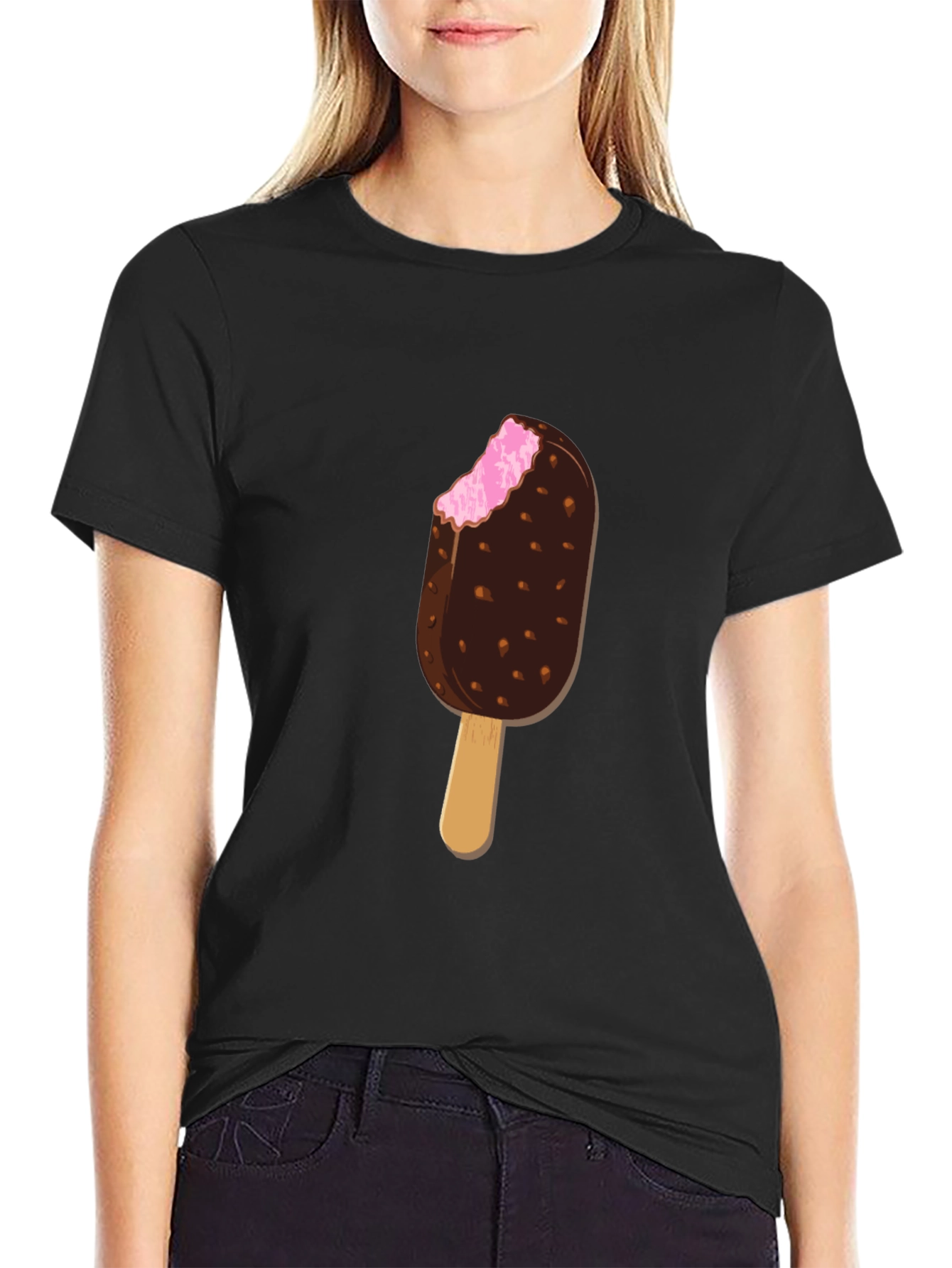 Ice Cream Bar Graphic Tee - Novelty Design