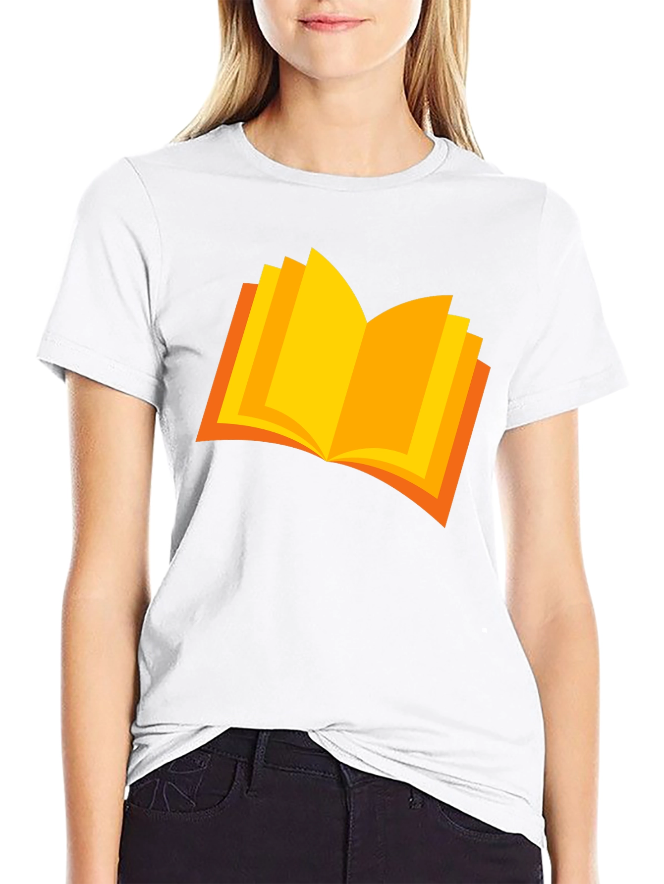 Book Graphic Black T-Shirt - Reader Tee