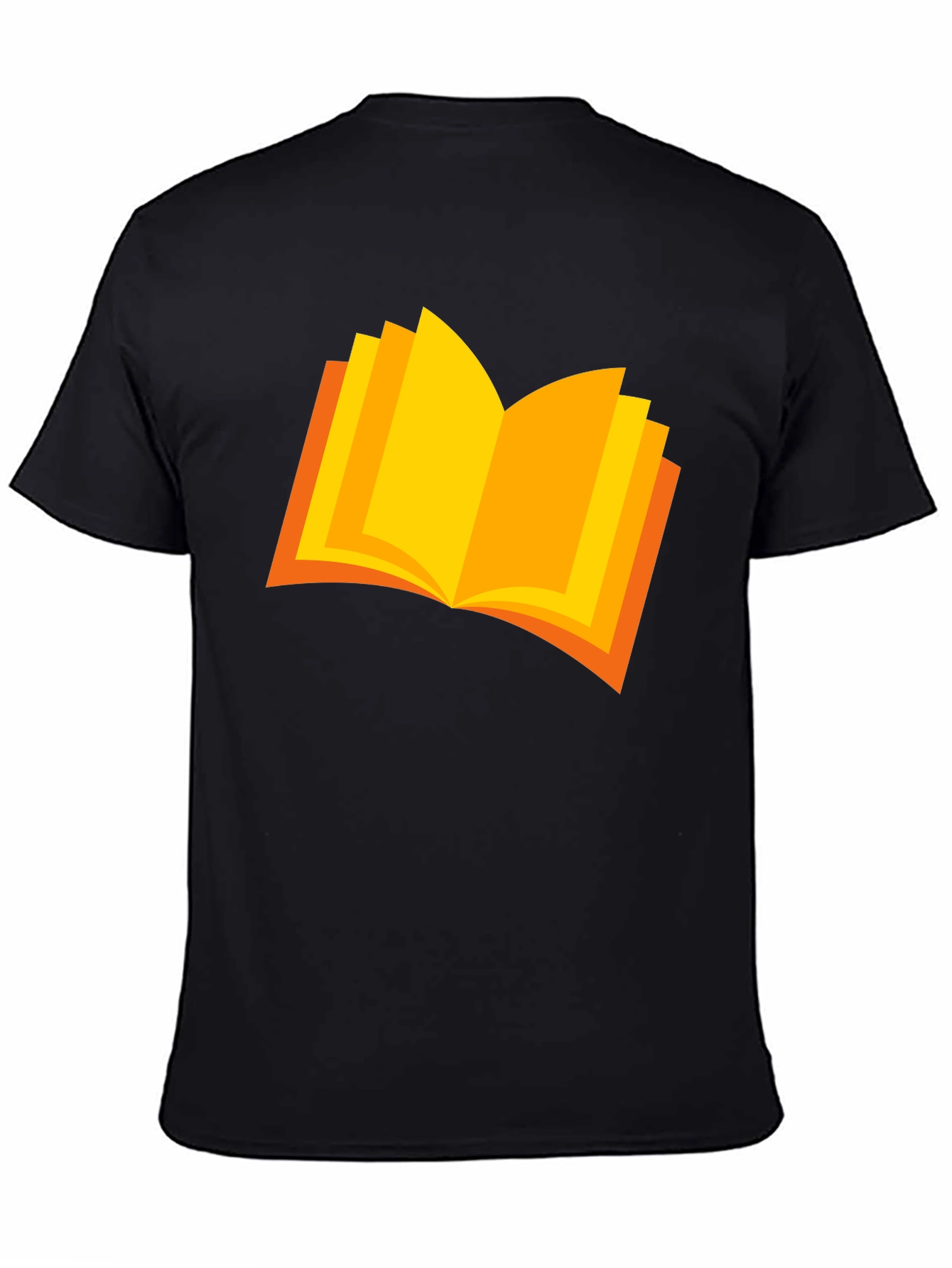 Book Graphic Black T-Shirt - Reader Tee