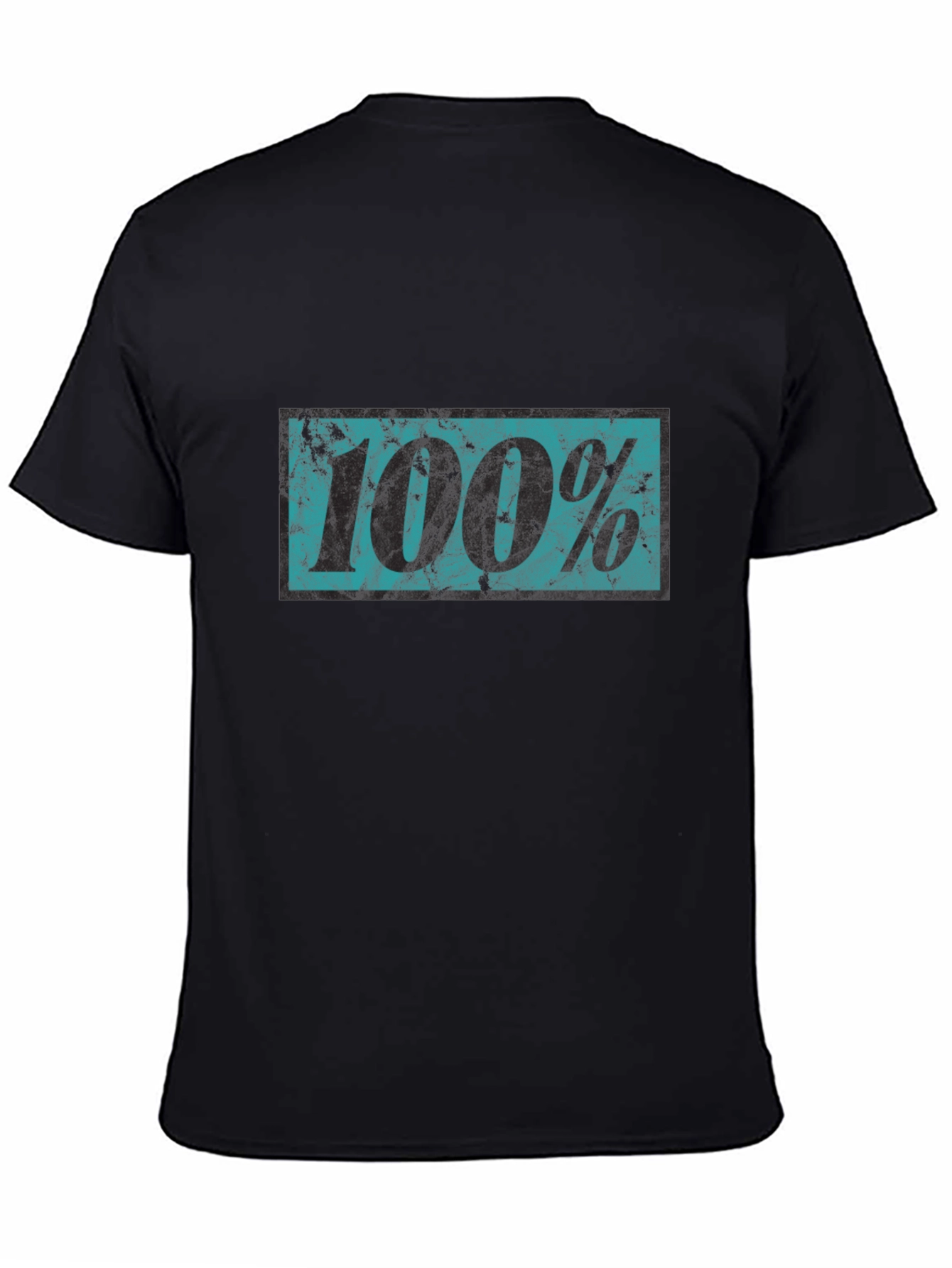 100% Graphic Tee - Distressed Print