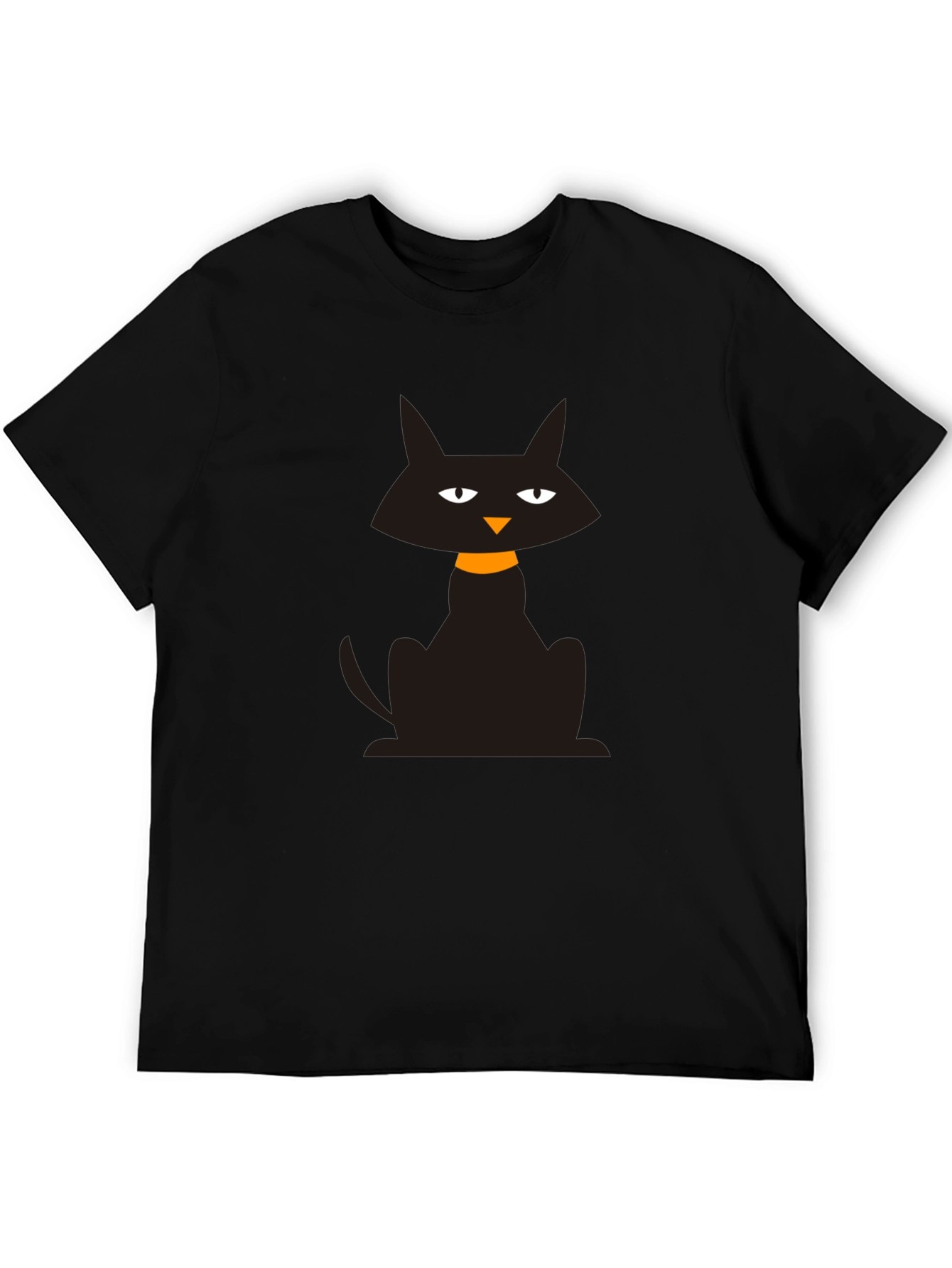 Black Cat Graphic T-Shirt - Halloween Style