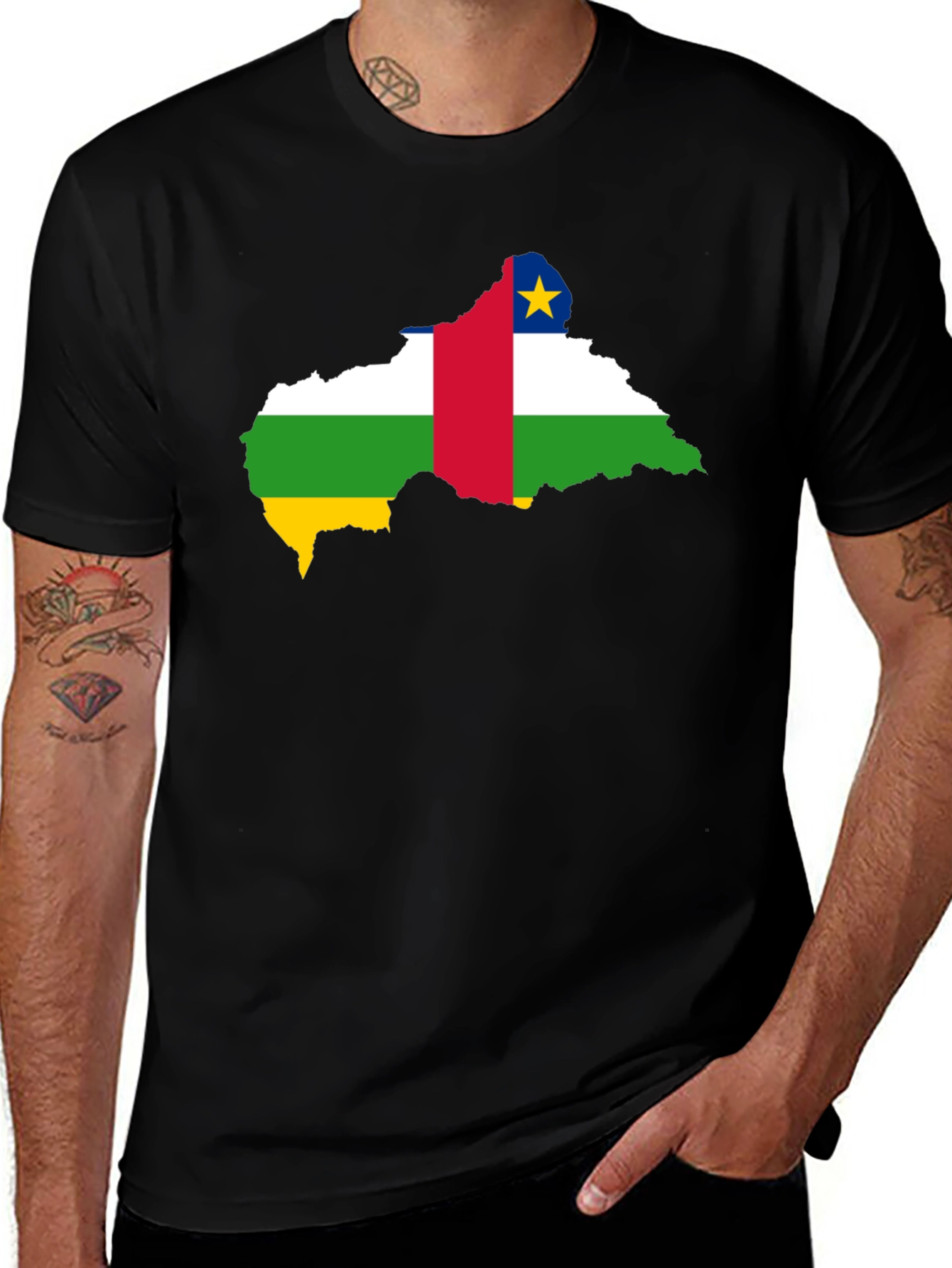 Central African Republic Flag T-Shirt