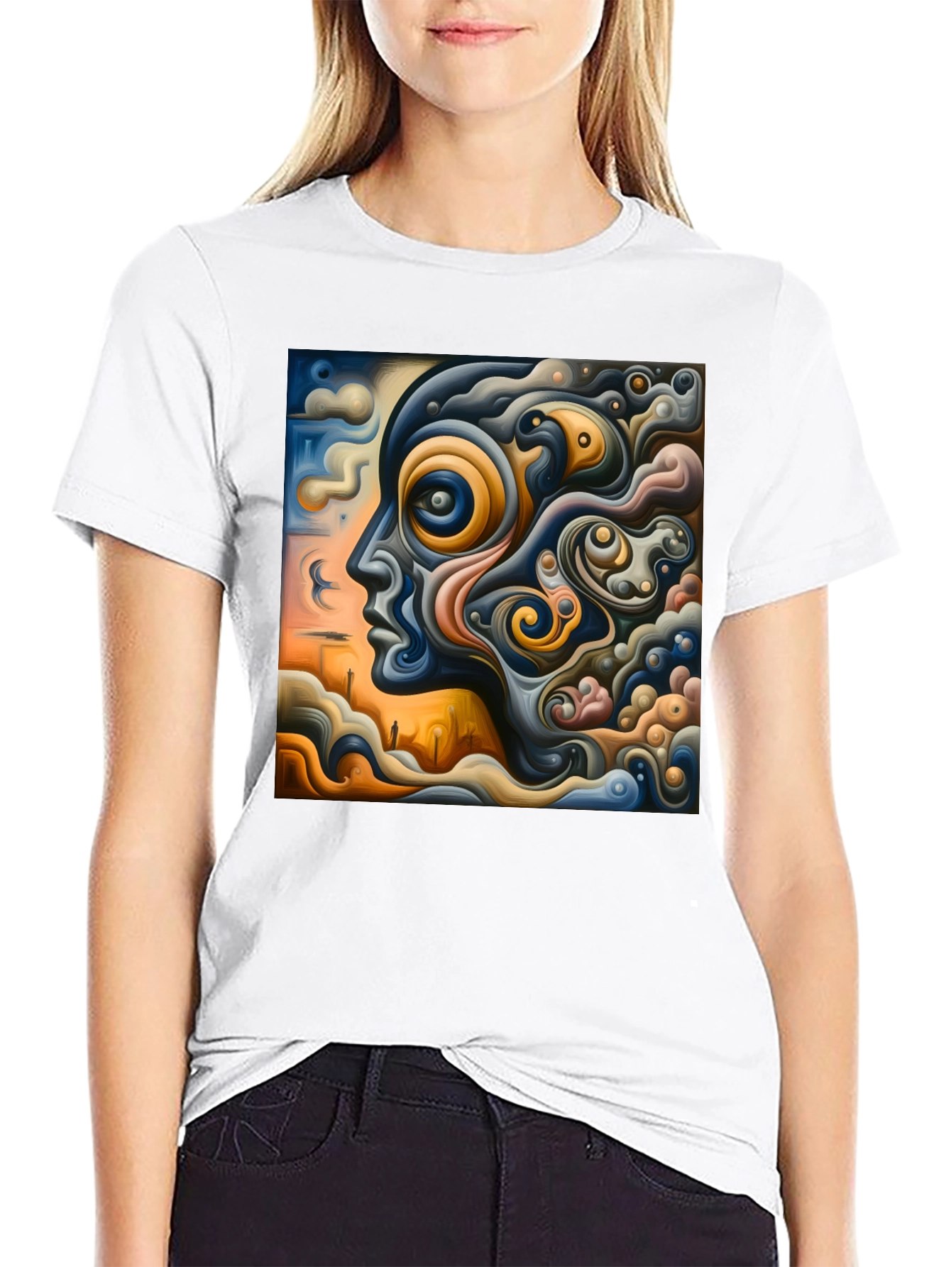 Abstract Mindscape Graphic Tee - Unique Art T-Shirt