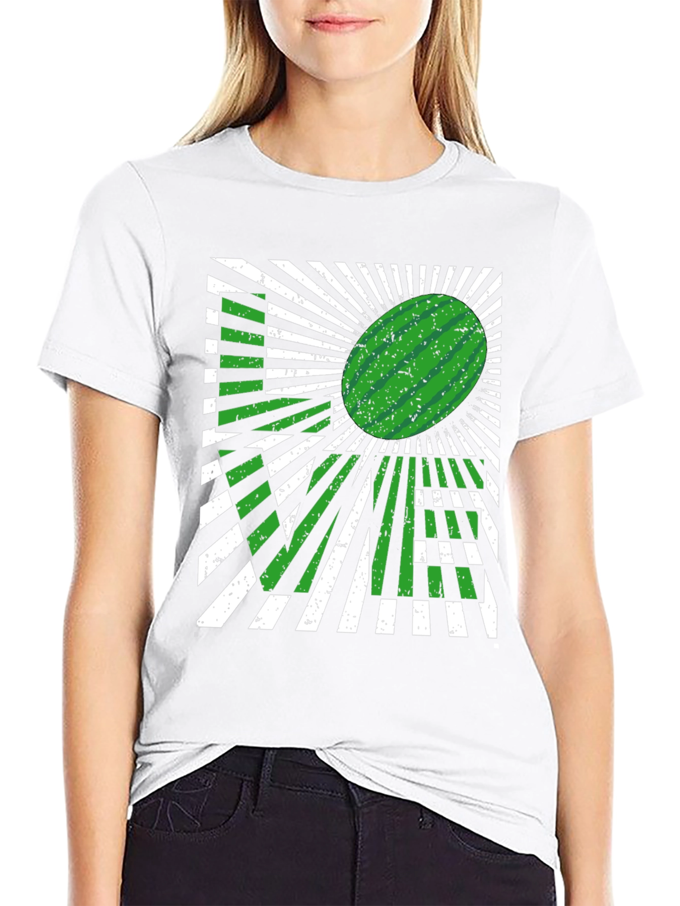 Watermelon LOVE Graphic T-Shirt - Fun Summer Style