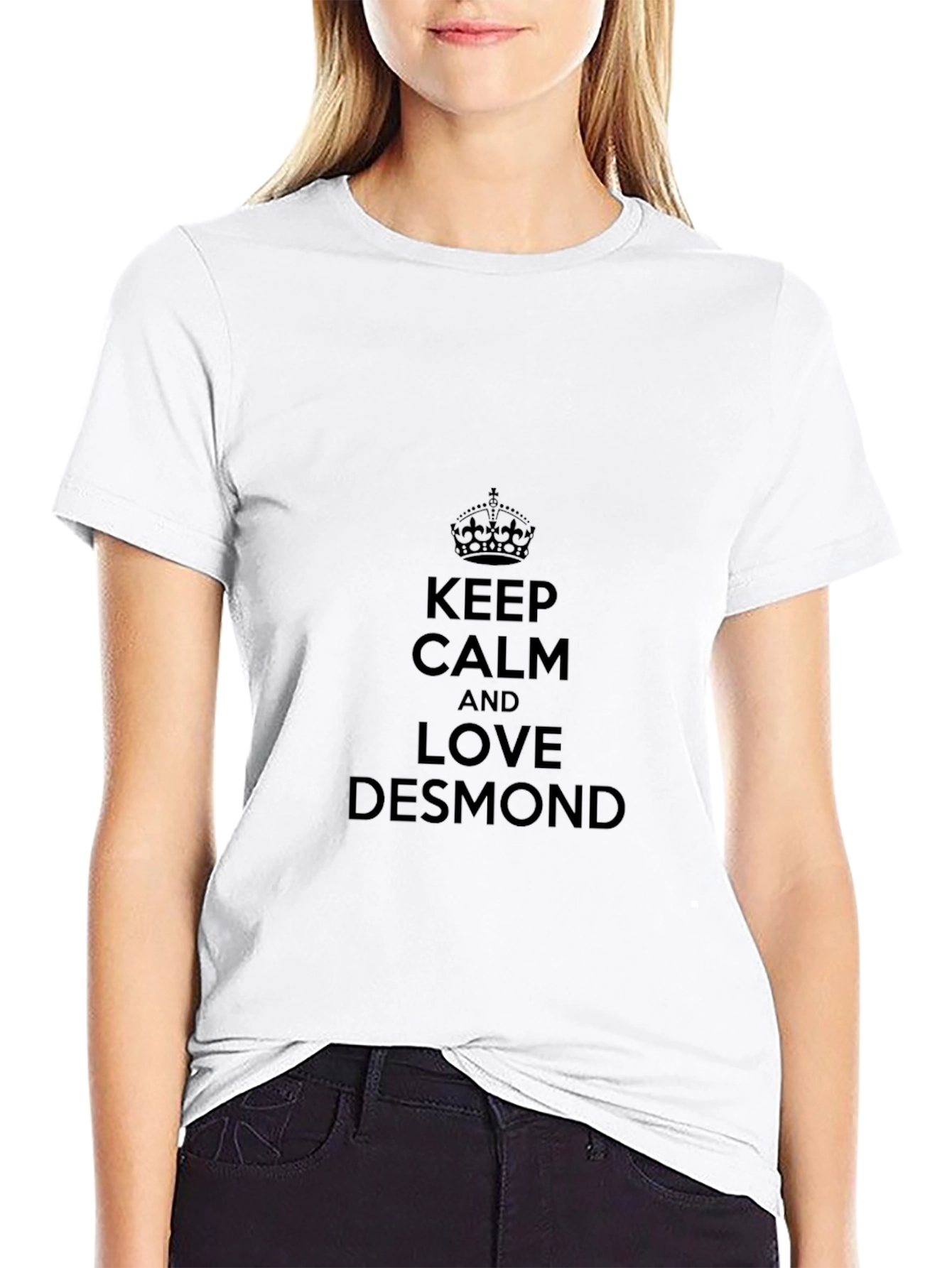 Keep Calm and Love Desmond Black Tee