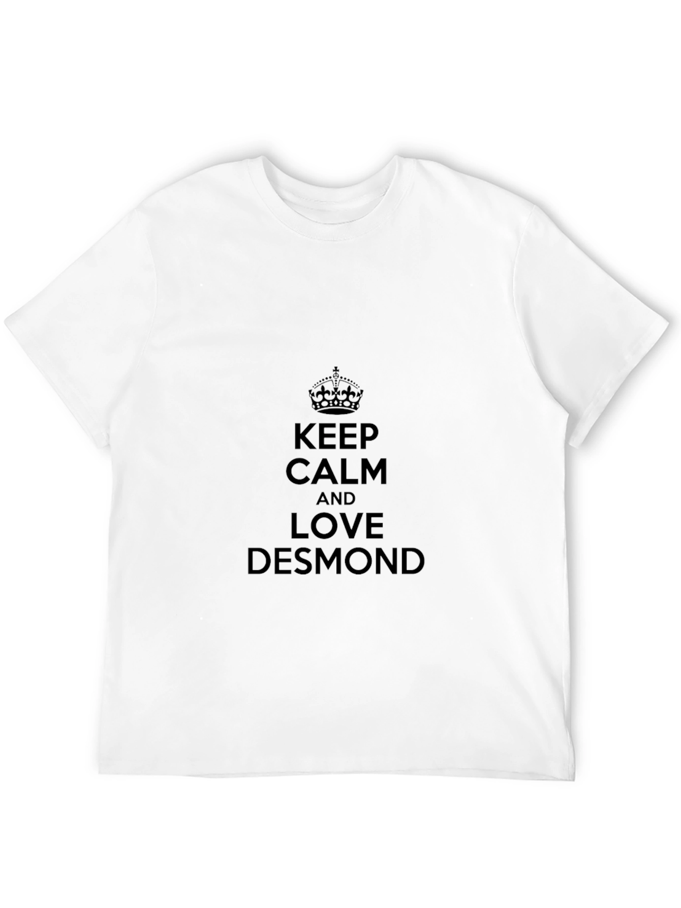 Keep Calm and Love Desmond Black Tee