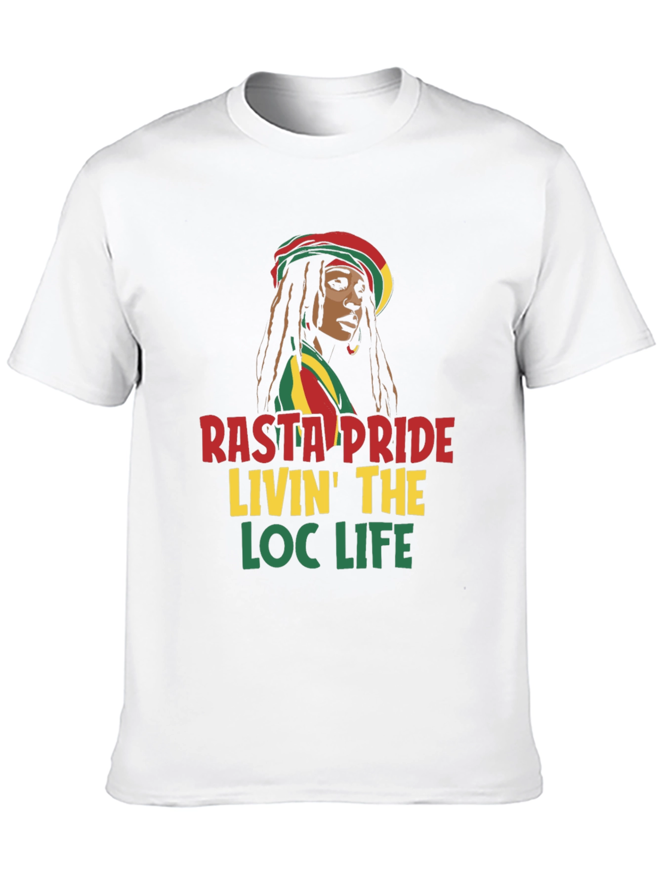 Rasta Pride Loc Life T-Shirt - Jamaican Style