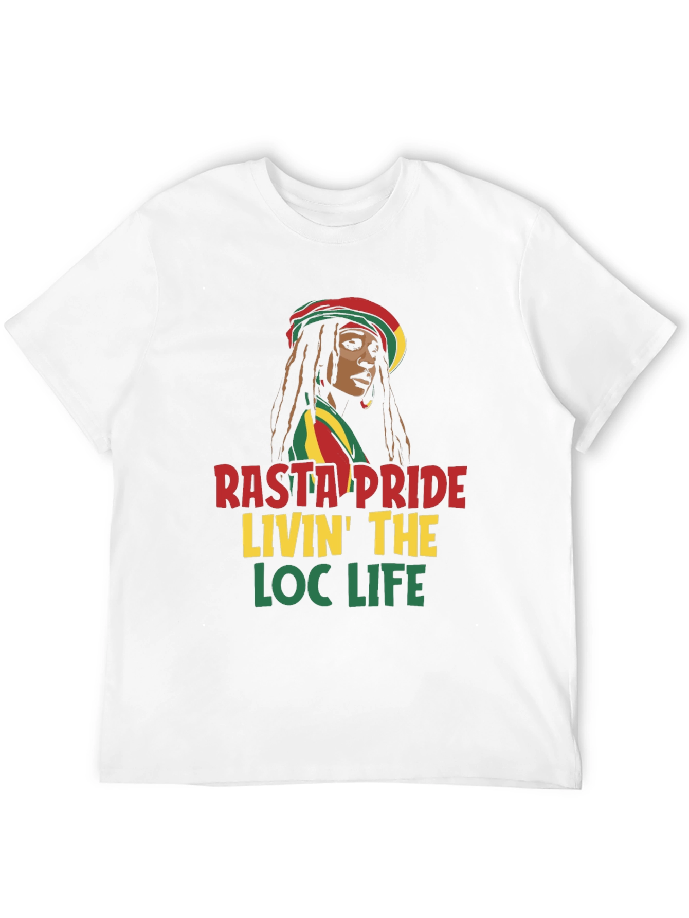 Rasta Pride Loc Life T-Shirt - Jamaican Style