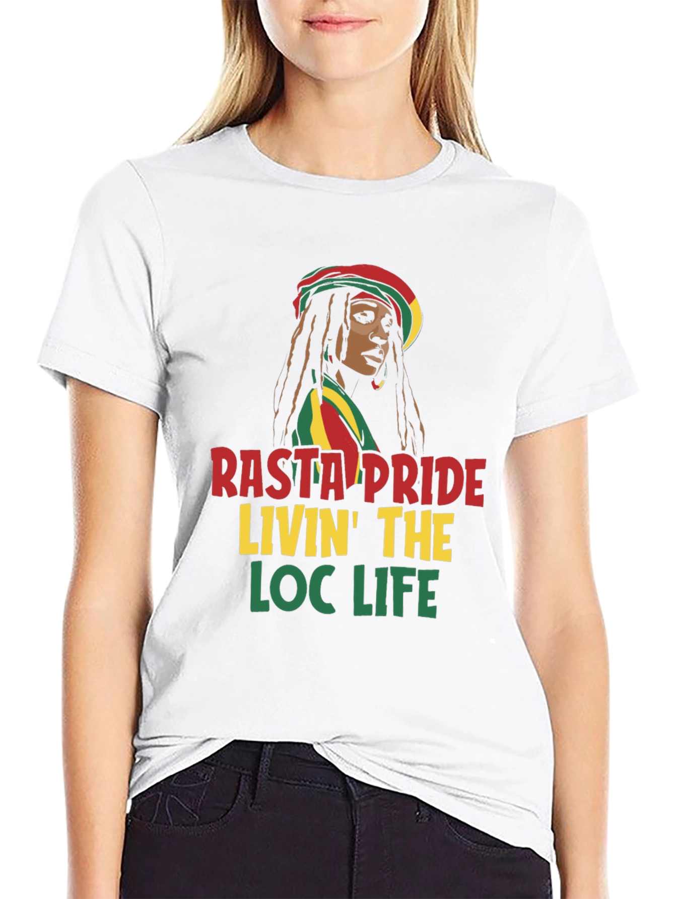 Rasta Pride Loc Life T-Shirt - Jamaican Style