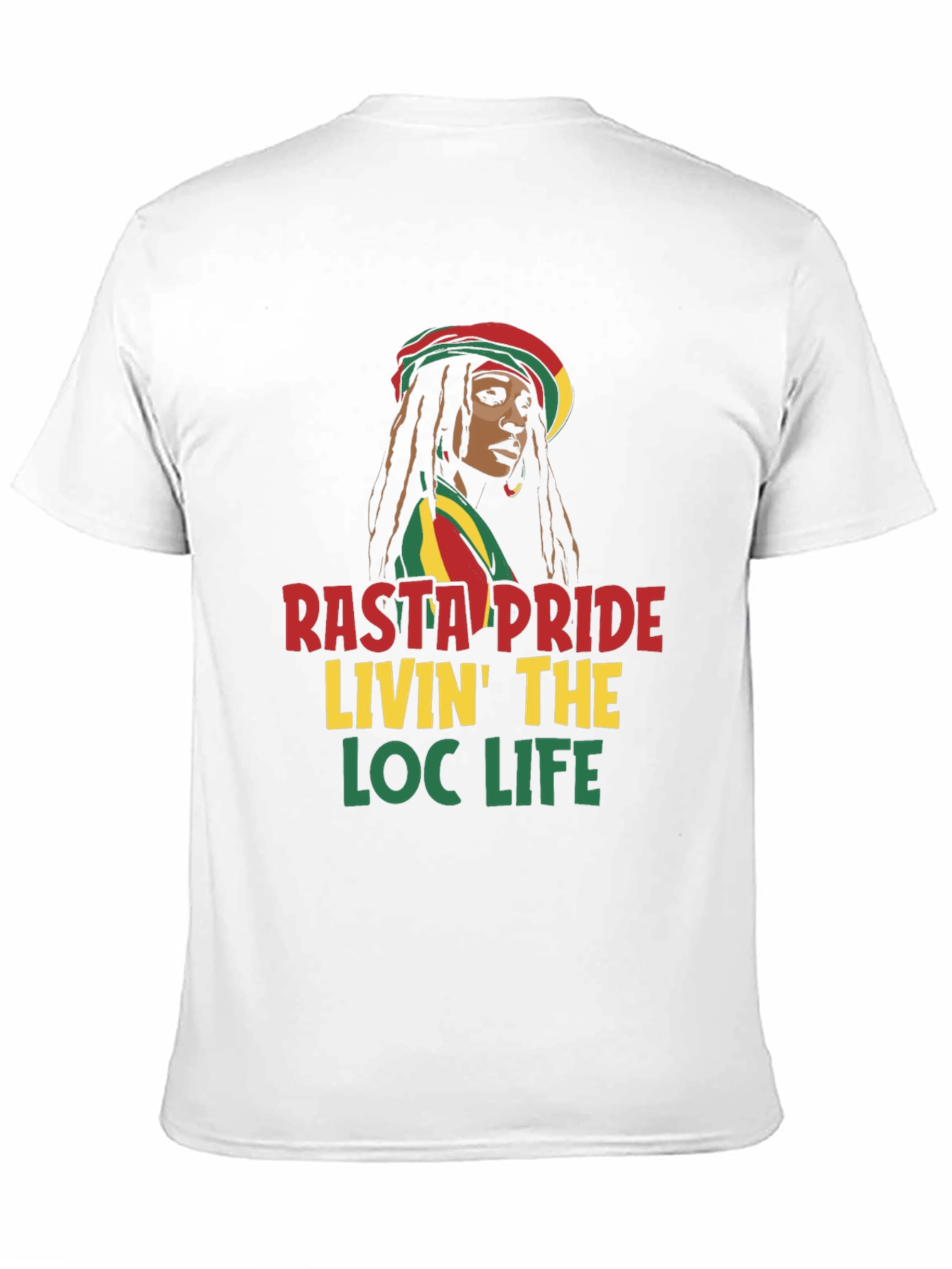 Rasta Pride Loc Life T-Shirt - Jamaican Style