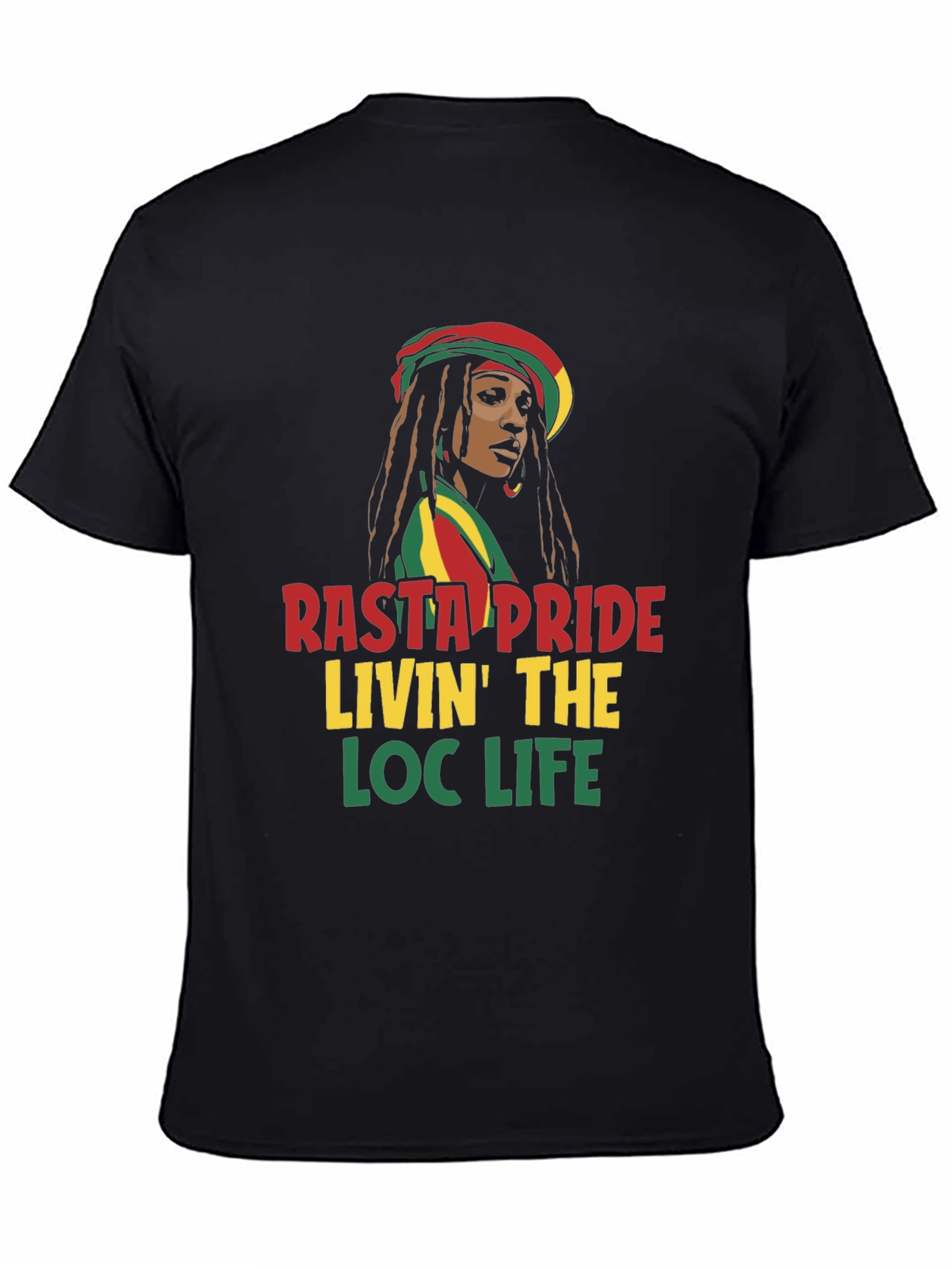 Rasta Pride Loc Life T-Shirt - Jamaican Style