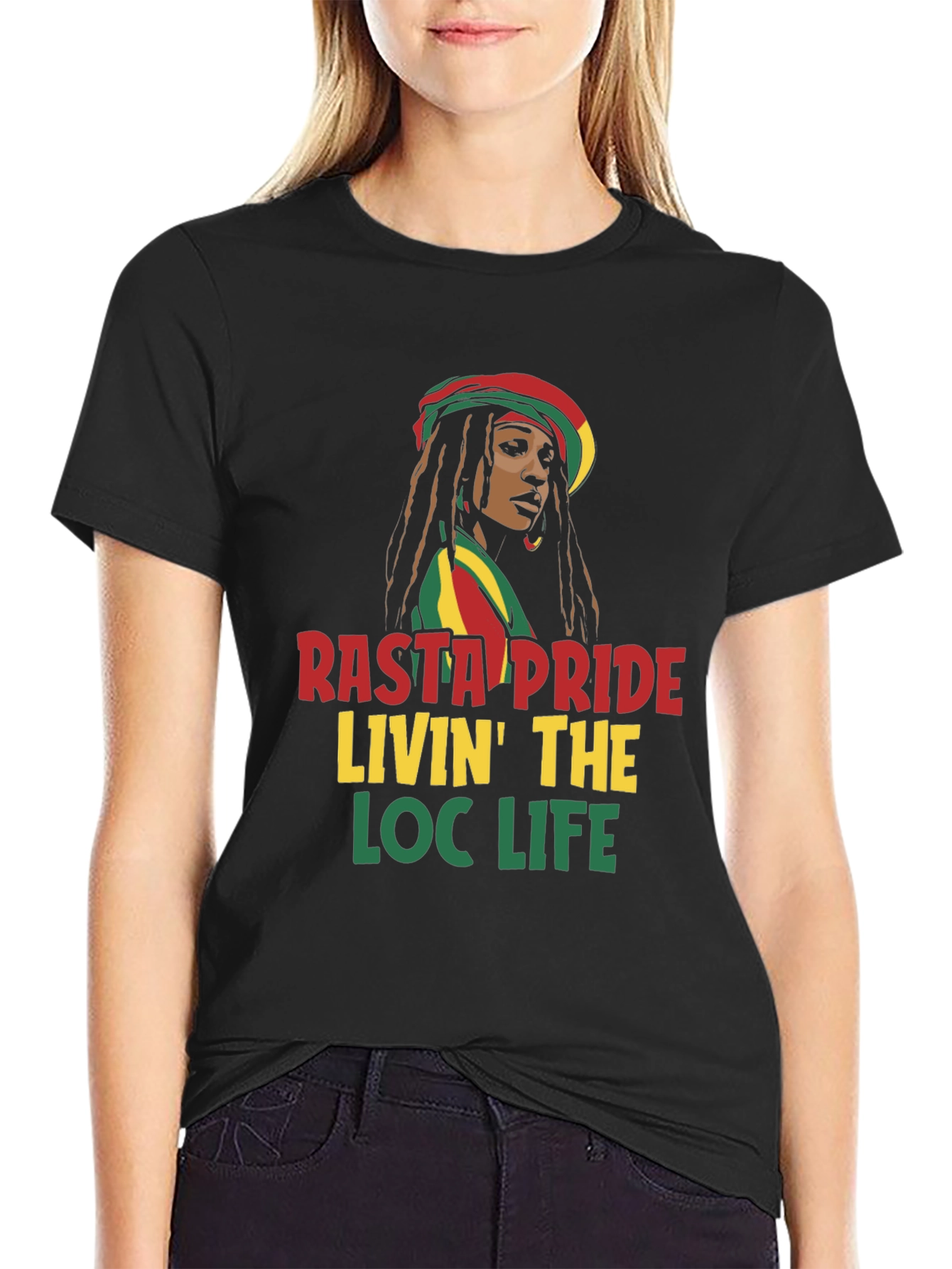 Rasta Pride Loc Life T-Shirt - Jamaican Style