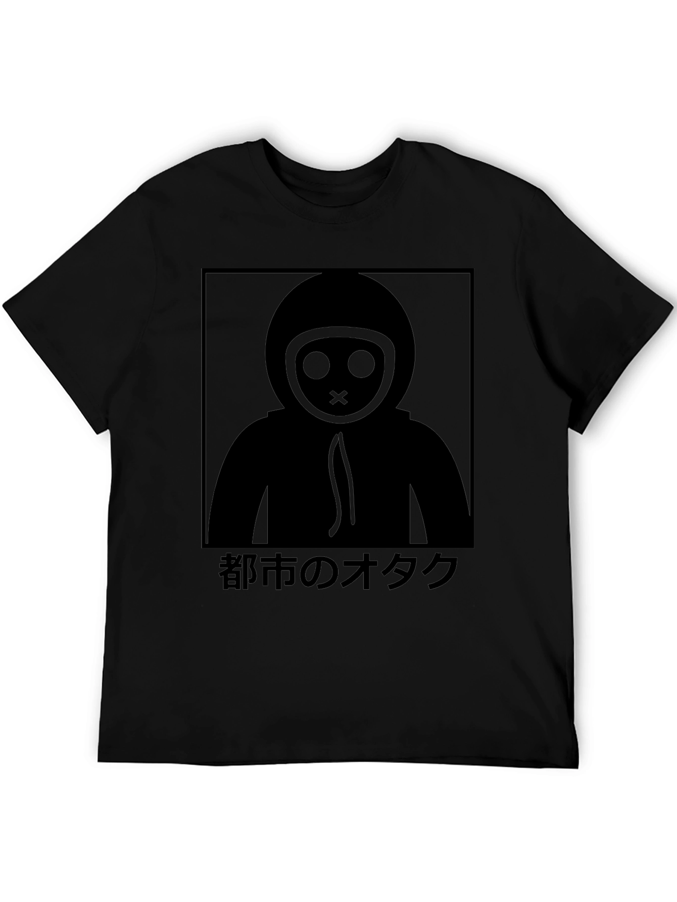 Urban Otaku Graphic Tee - Black Crew Neck