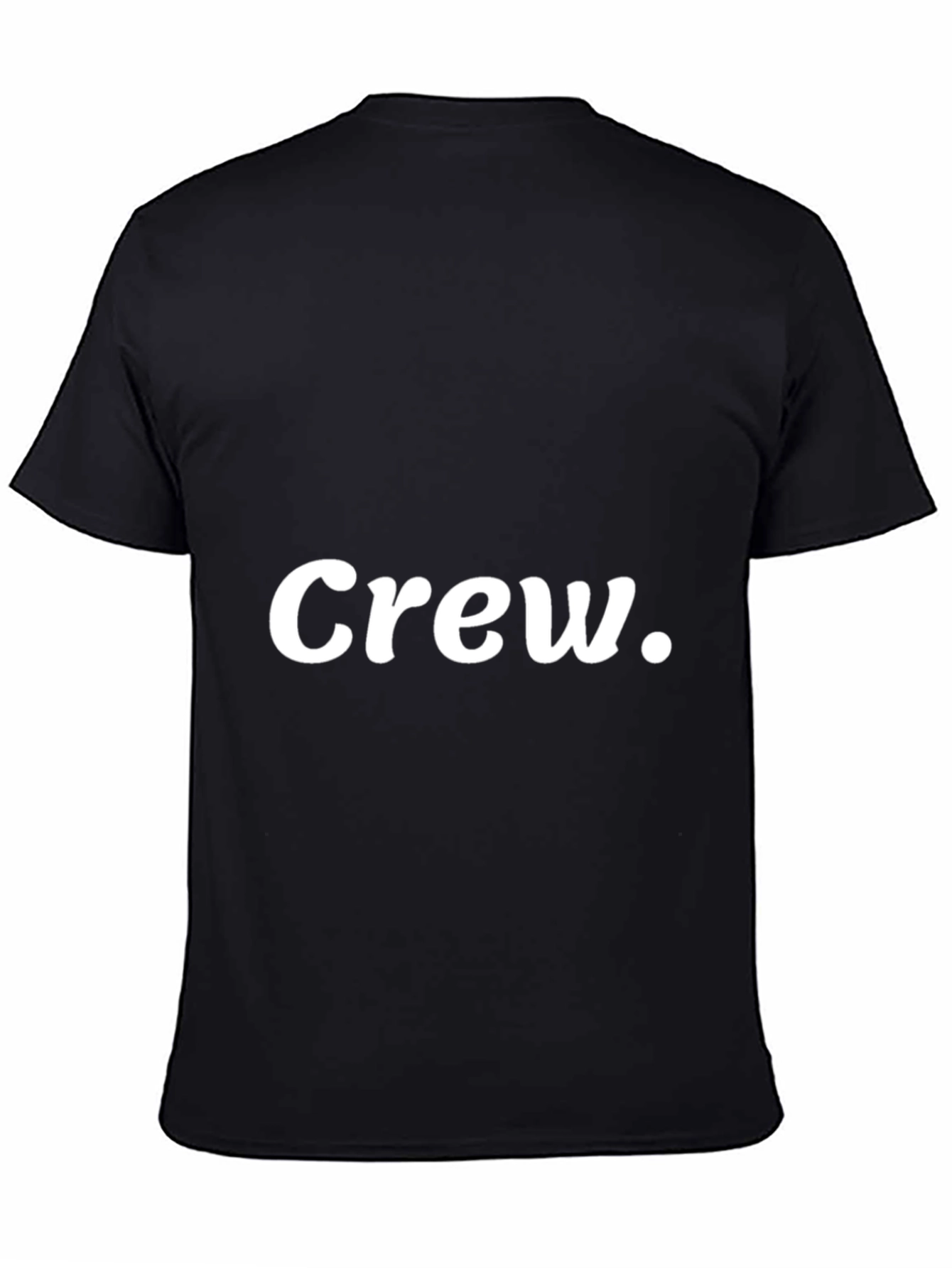 Crew Neck Black T-Shirt