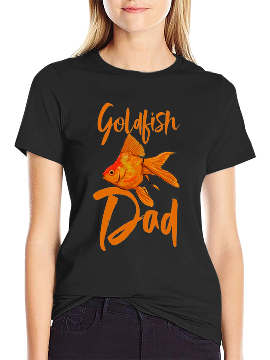 Goldfish Dad Graphic T-Shirt - Black