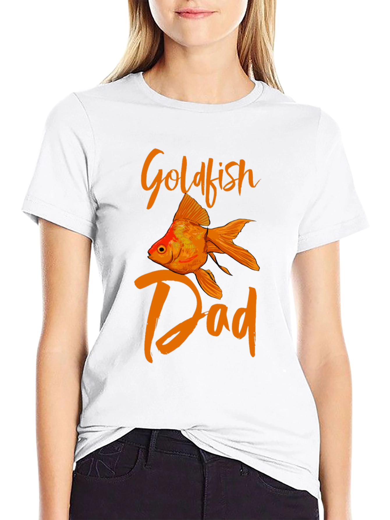 Goldfish Dad Graphic T-Shirt - Black