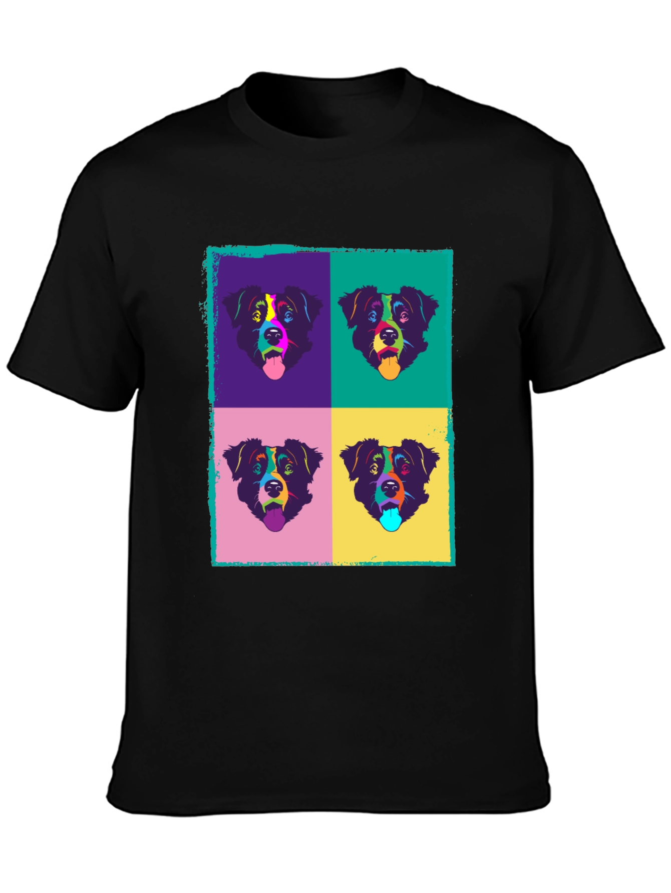 Pop Art Dog Graphic T-Shirt