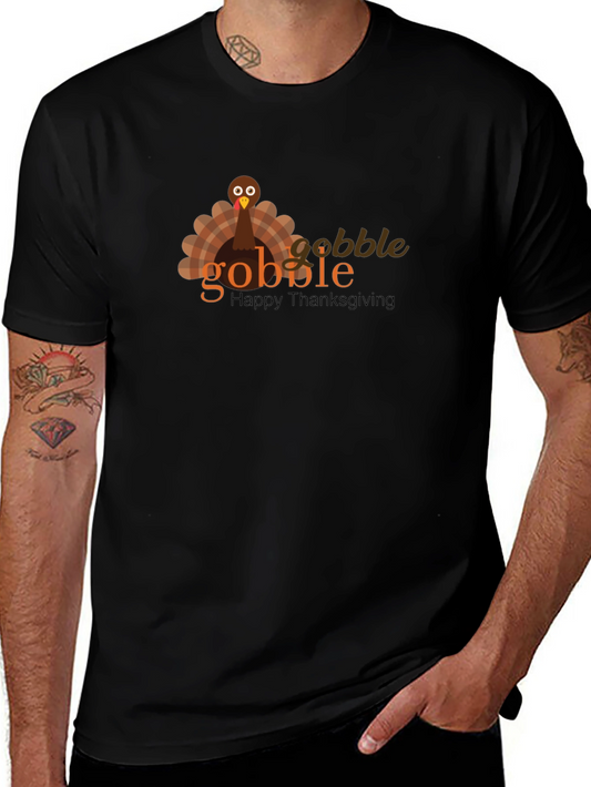 Gobble Thanksgiving T-Shirt Turkey Holiday Tee