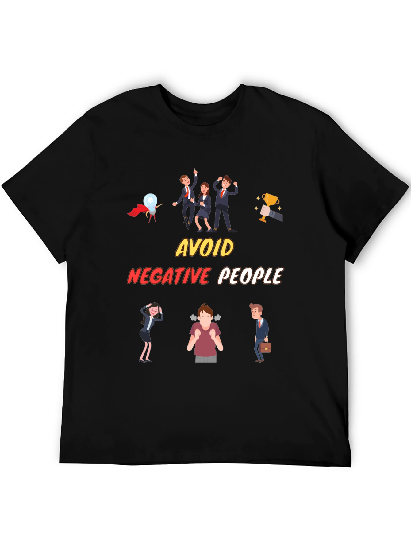 Avoid Negative People T-Shirt Funny Graphic Tee