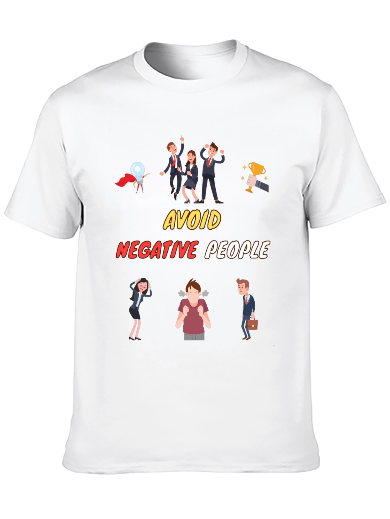 Avoid Negative People T-Shirt Funny Graphic Tee