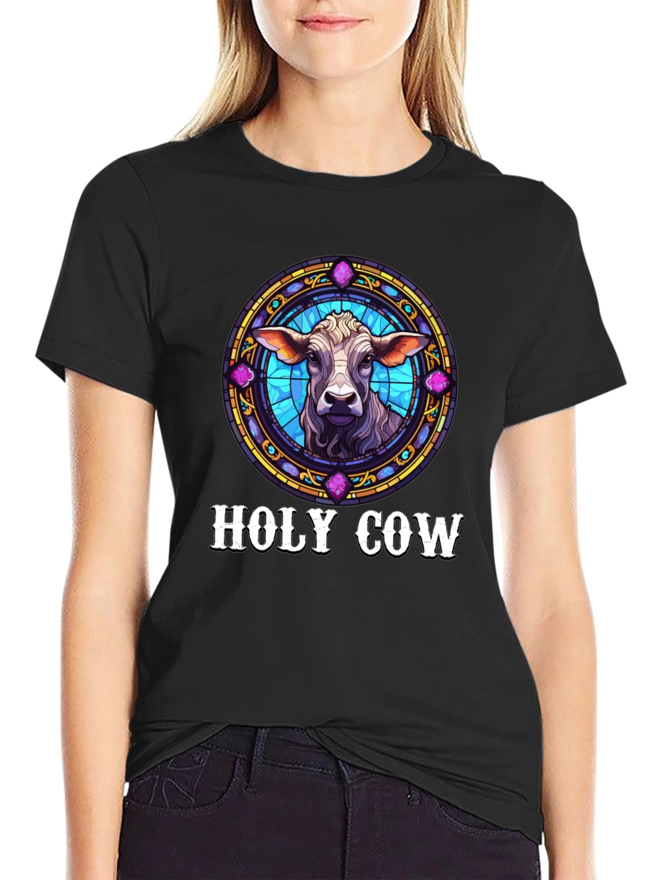 Holy Cow Graphic Tee - Funny Novelty T-Shirt