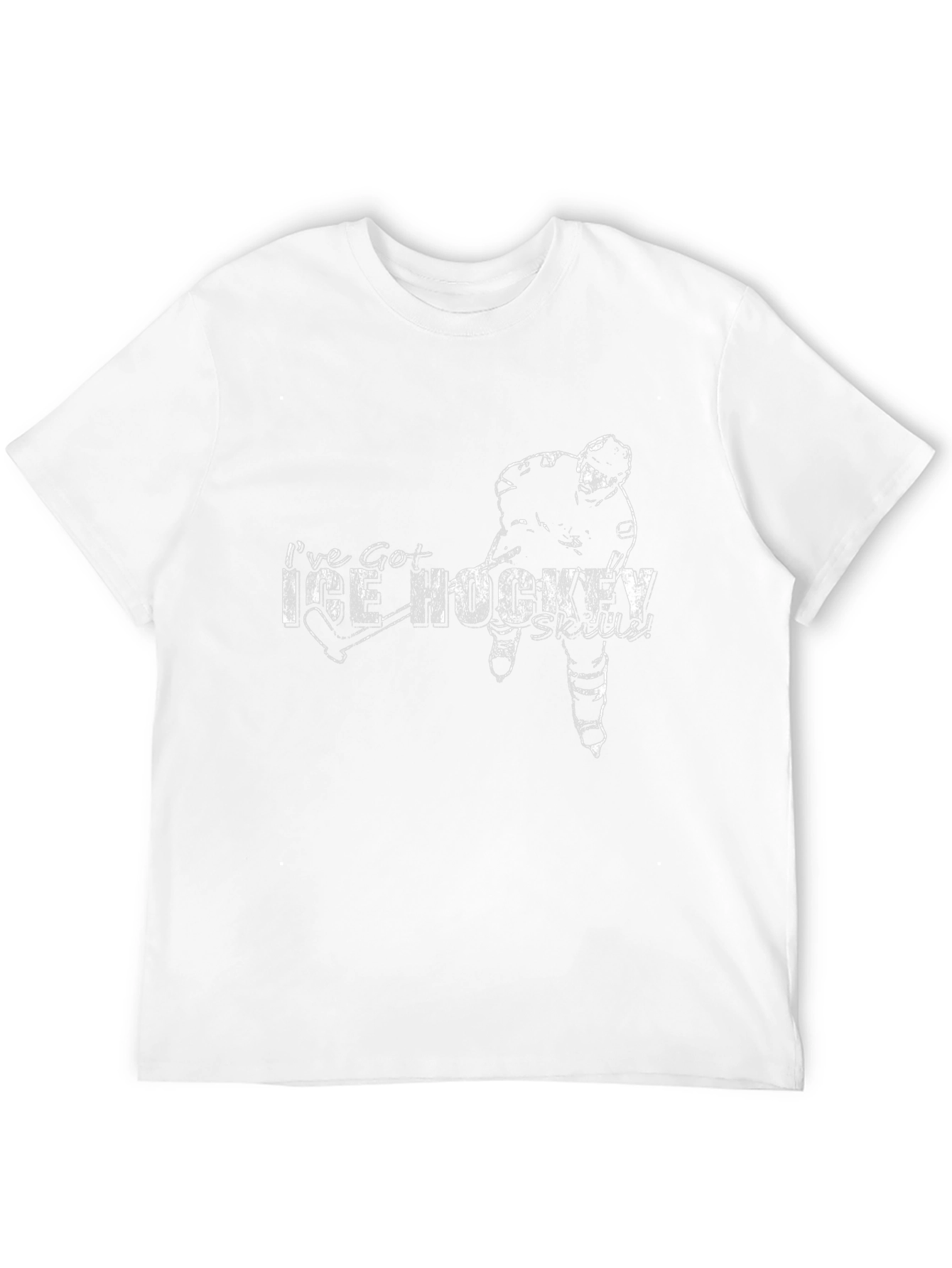 Ice Hockey Skills Graphic T-Shirt - Black