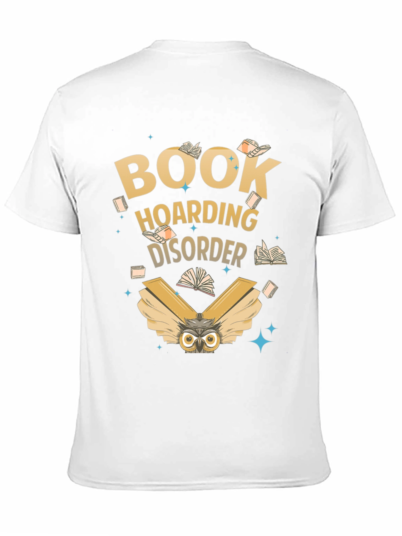 Book Hoarding Disorder Owl T-Shirt