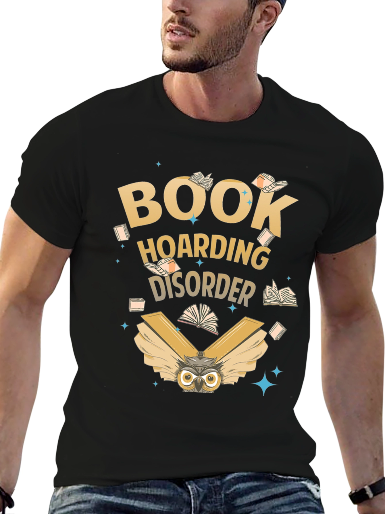 Book Hoarding Disorder Owl T-Shirt