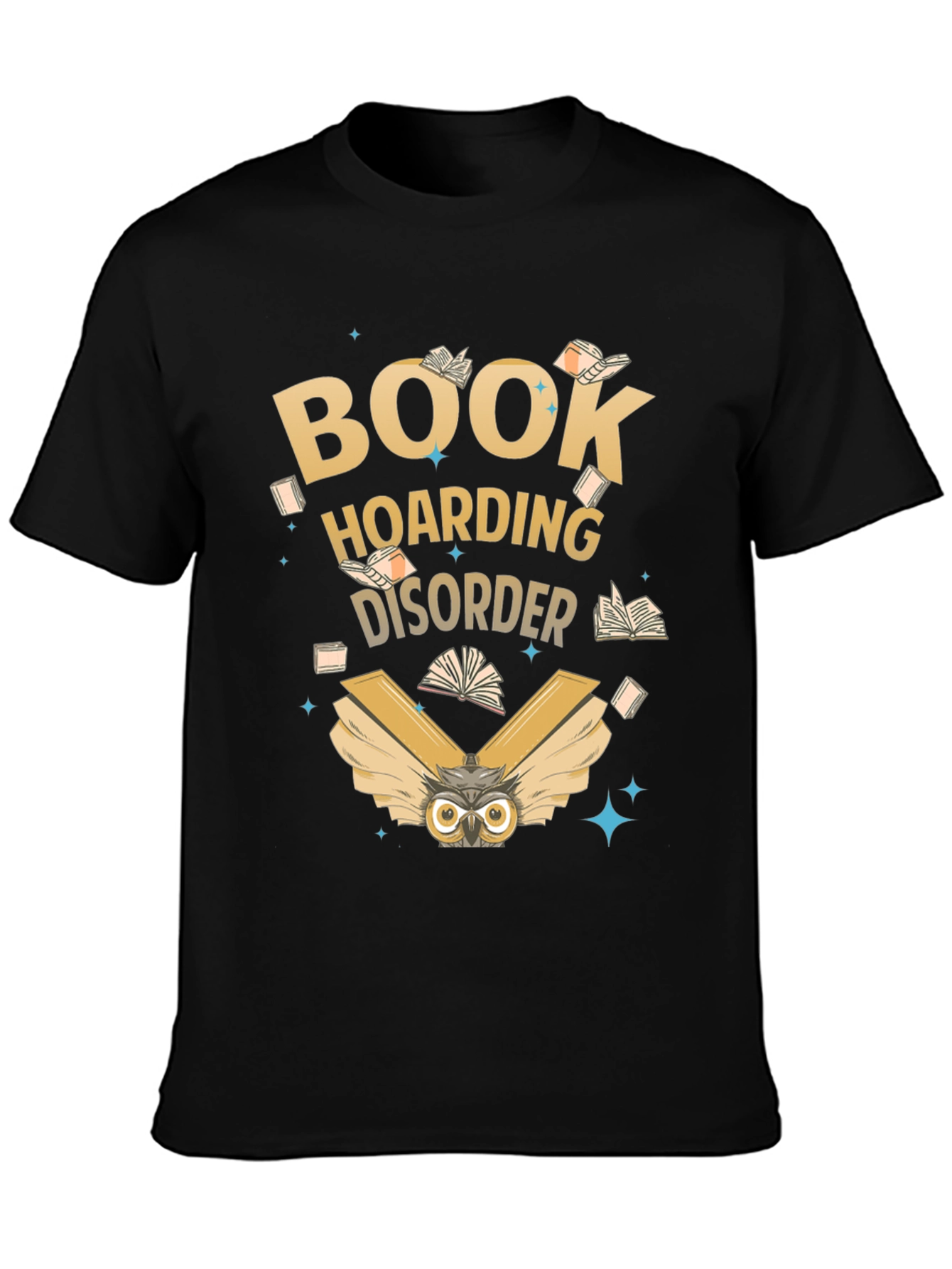 Book Hoarding Disorder Owl T-Shirt