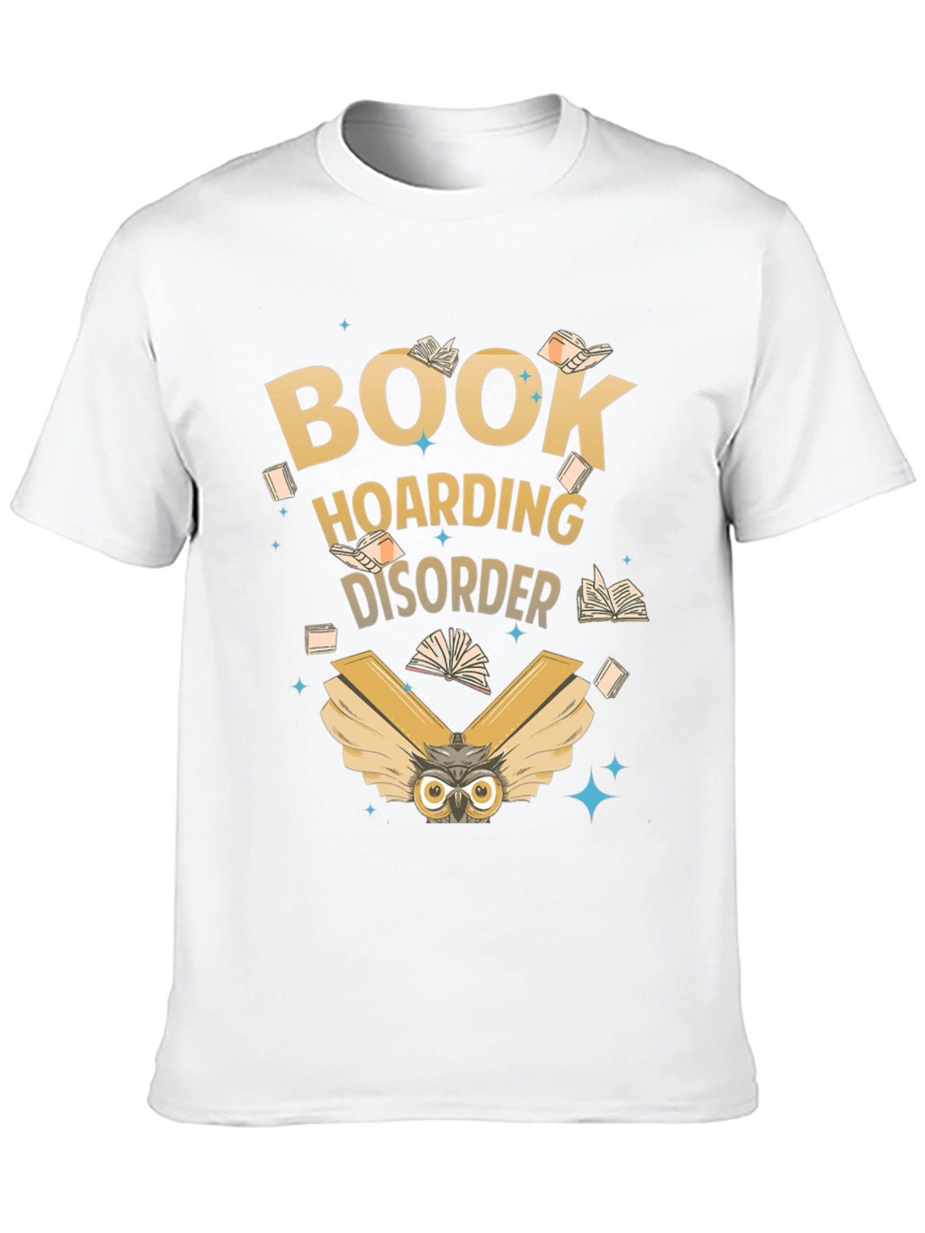 Book Hoarding Disorder Owl T-Shirt
