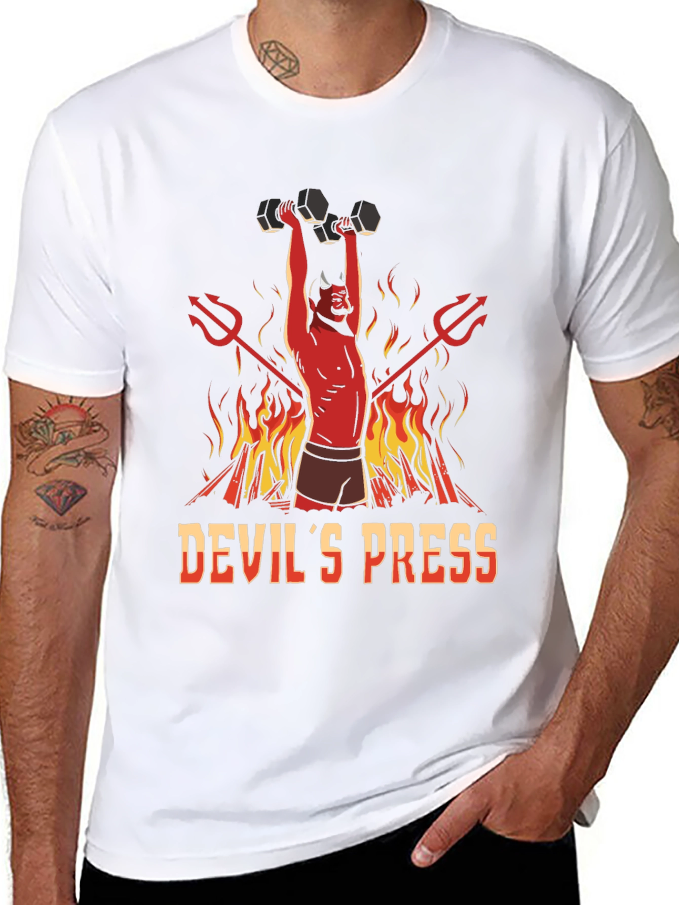 Devils Press Black Graphic T-Shirt
