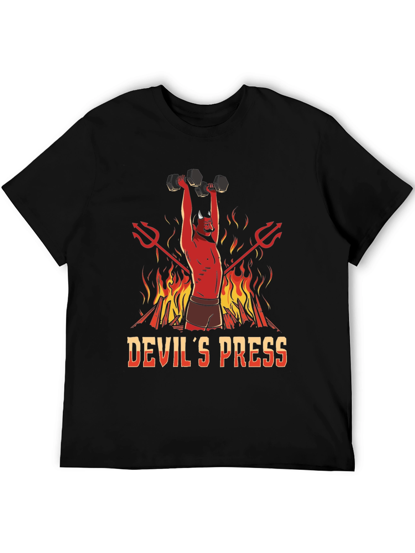 Devils Press Black Graphic T-Shirt