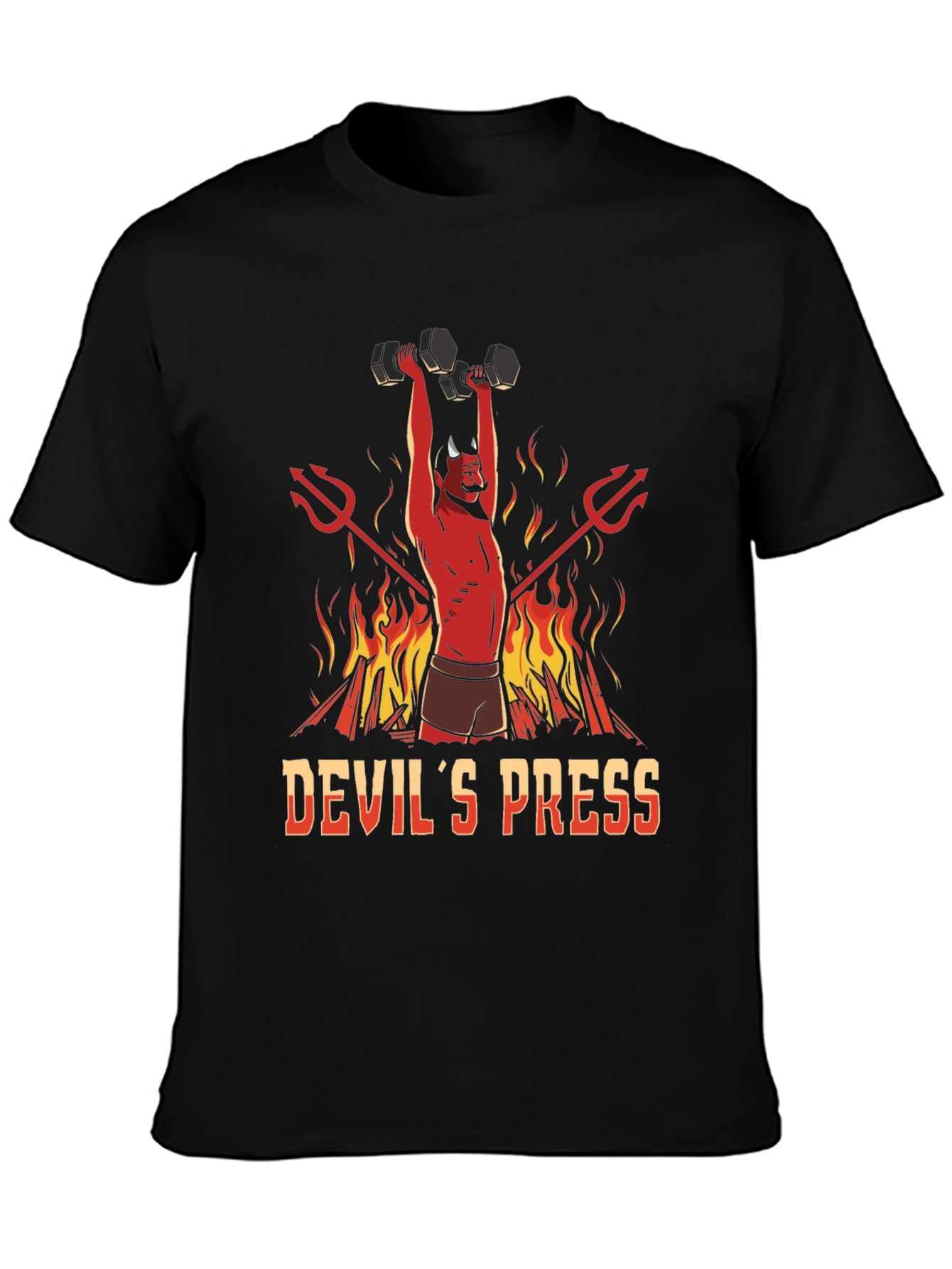 Devils Press Black Graphic T-Shirt