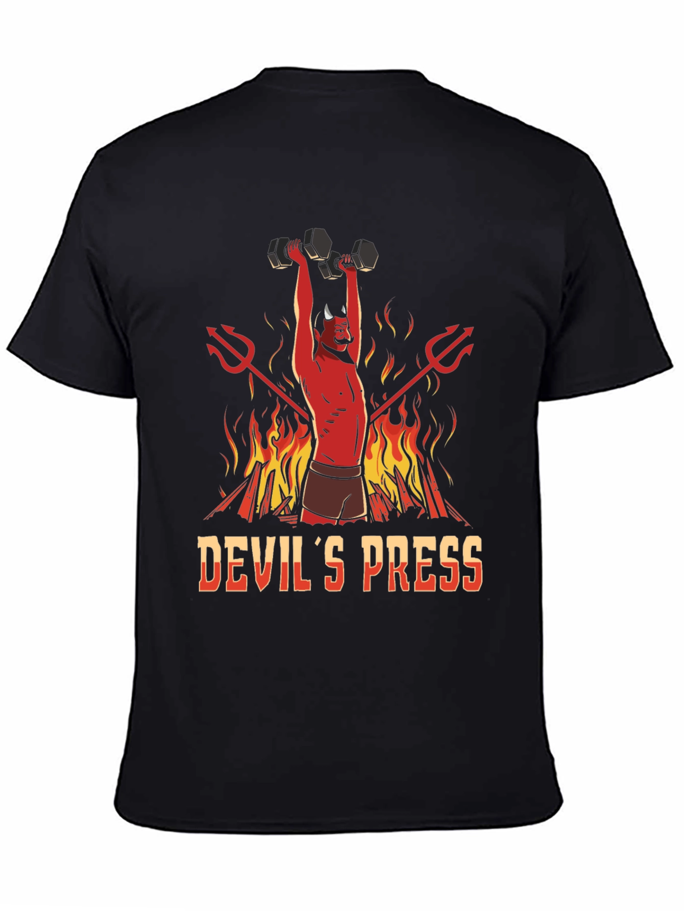 Devils Press Black Graphic T-Shirt