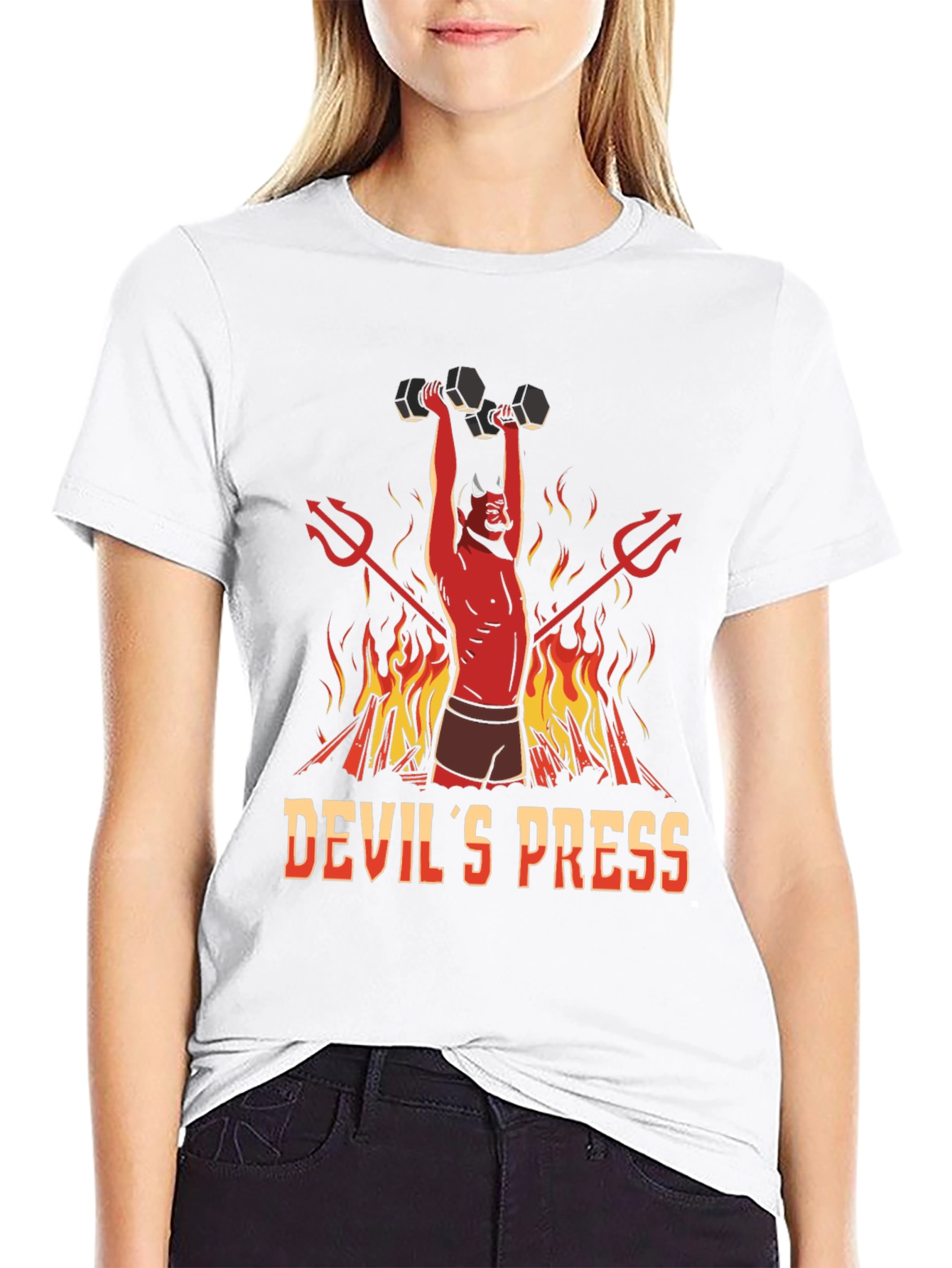 Devils Press Black Graphic T-Shirt