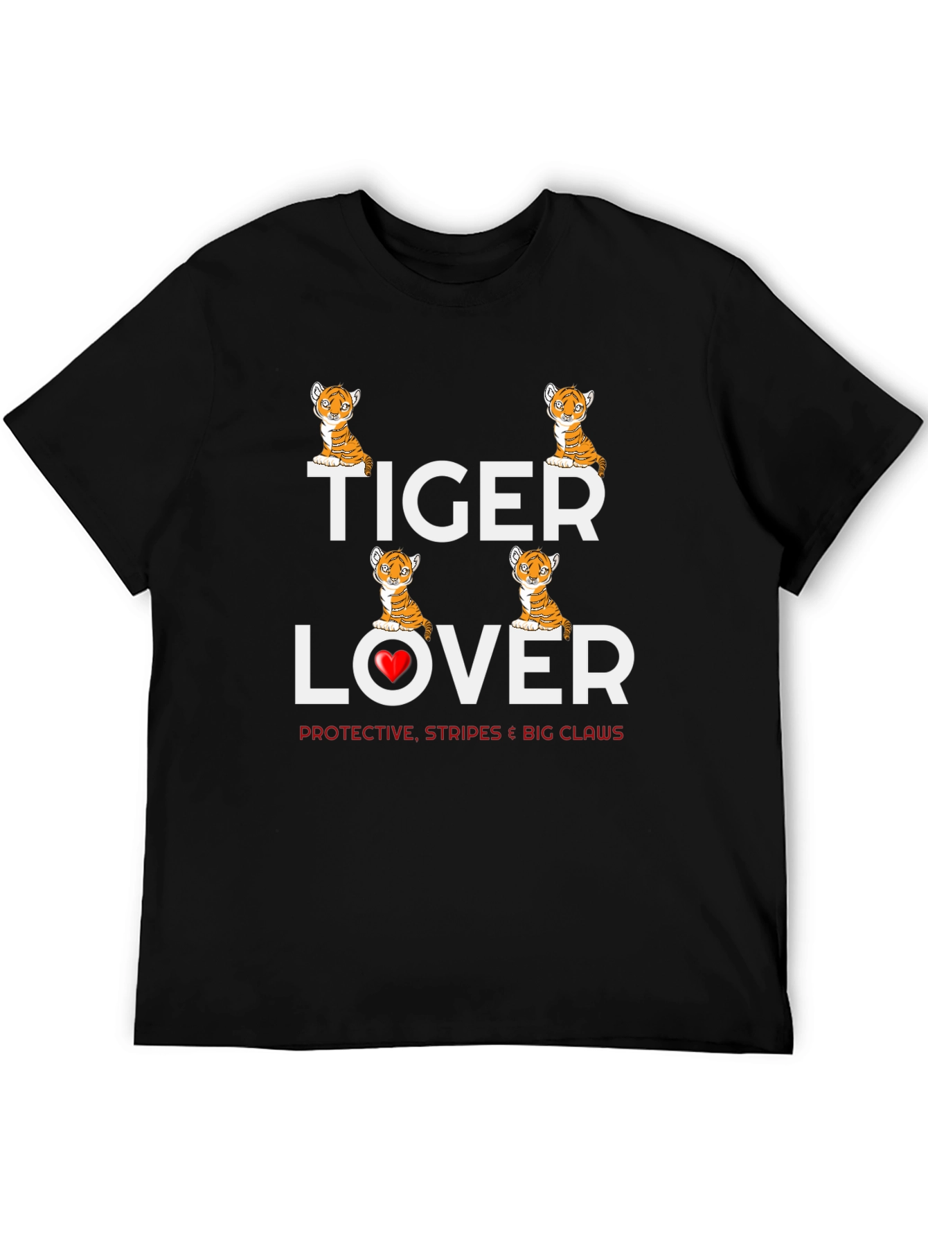 Tiger Lover T-Shirt - Cute Animal Graphic Tee