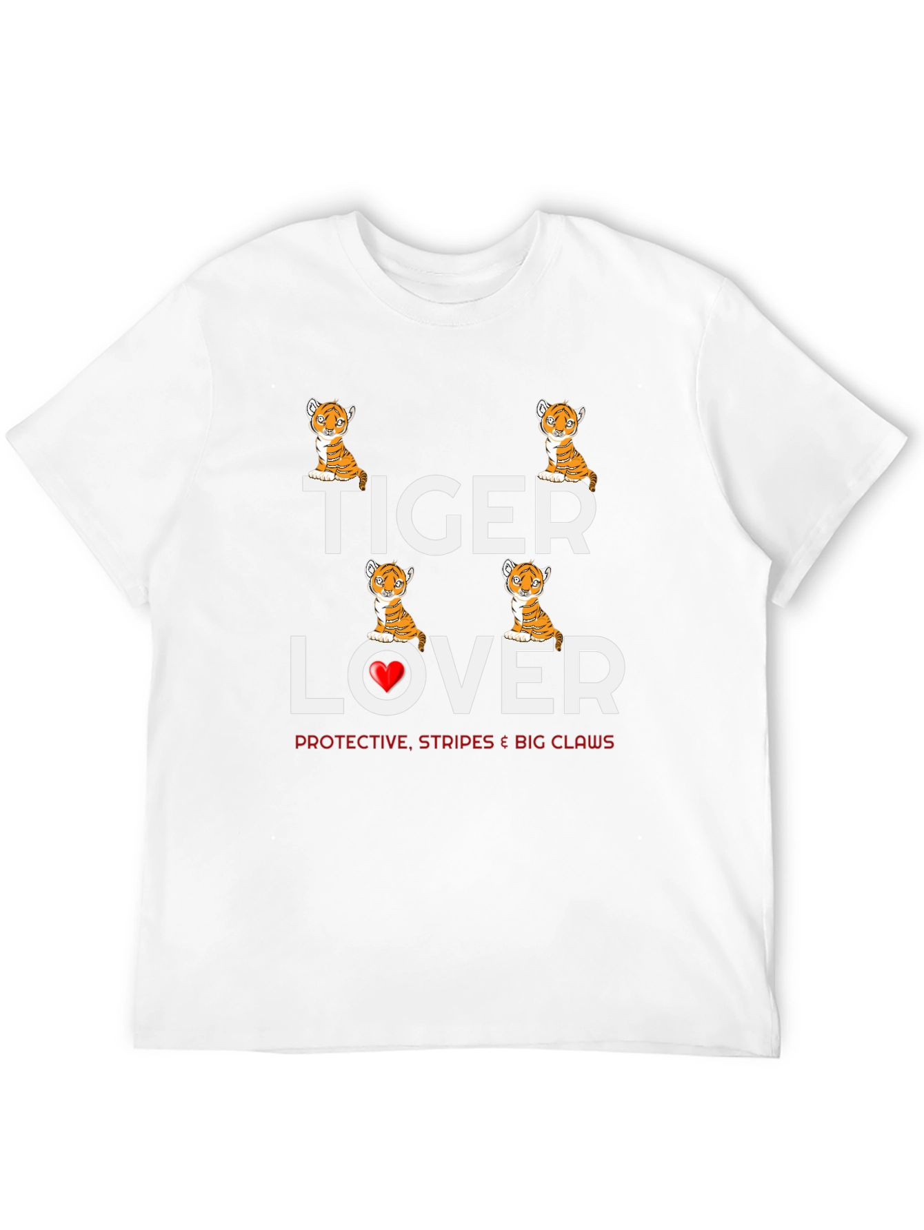 Tiger Lover T-Shirt - Cute Animal Graphic Tee