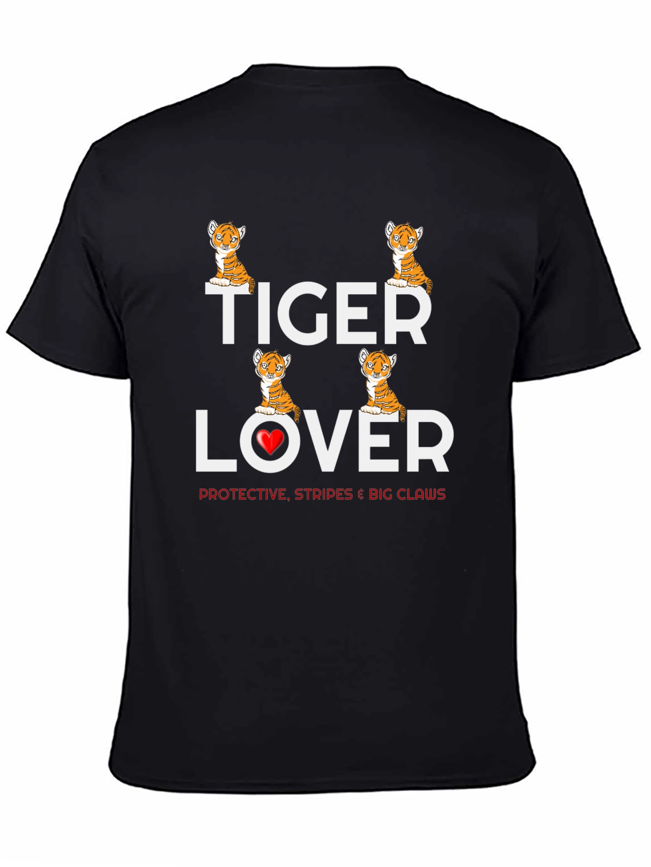 Tiger Lover T-Shirt - Cute Animal Graphic Tee