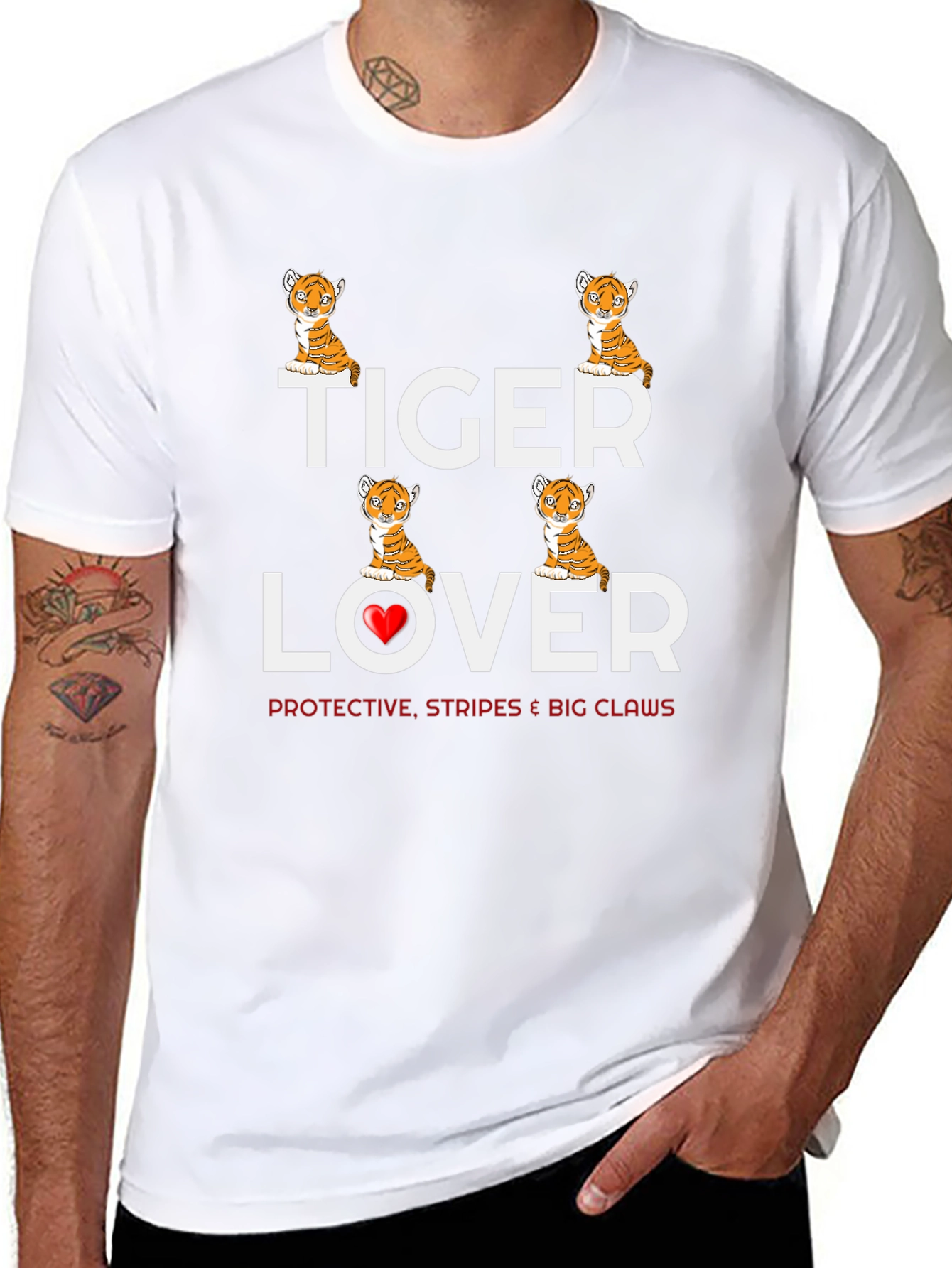 Tiger Lover T-Shirt - Cute Animal Graphic Tee