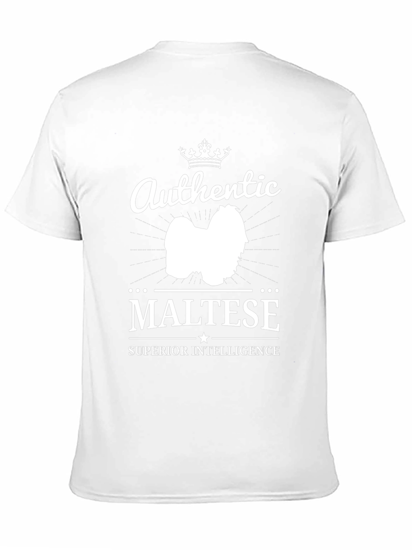 Authentic Maltese Dog Superior Intelligence T-Shirt