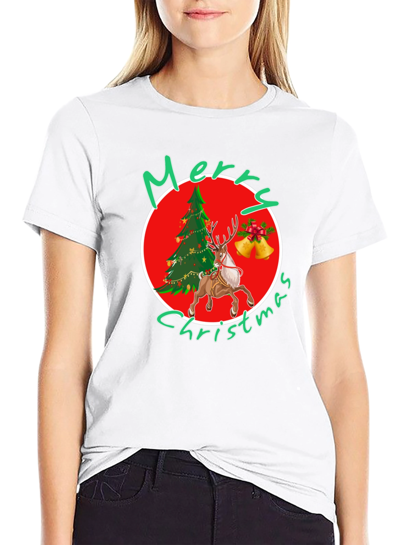 Merry Christmas T-Shirt with Festive Holiday Design