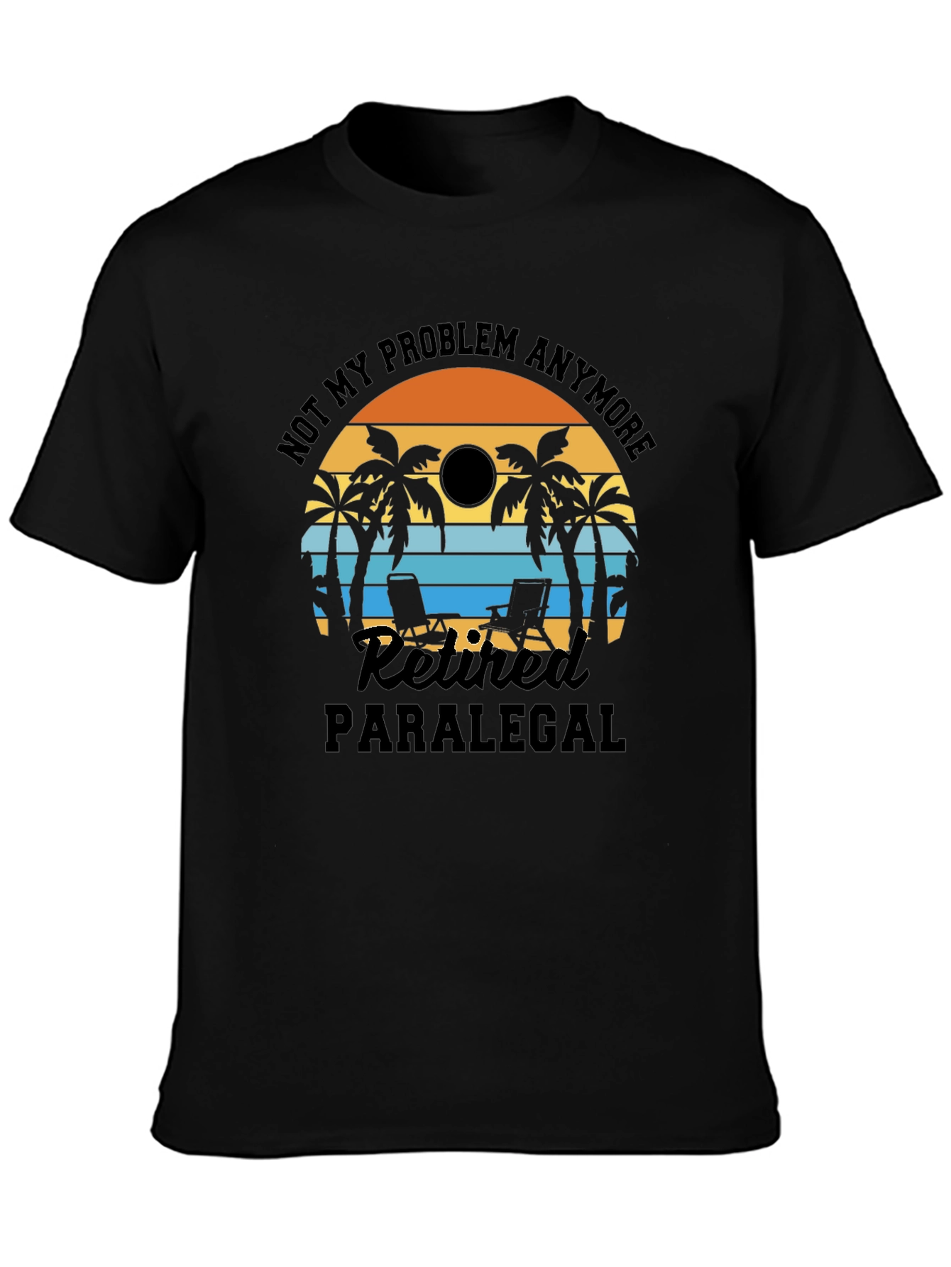 Retired Paralegal Beach T-Shirt