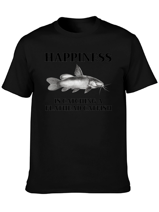 Happiness is Catching Flathead Catfish T-Shirt