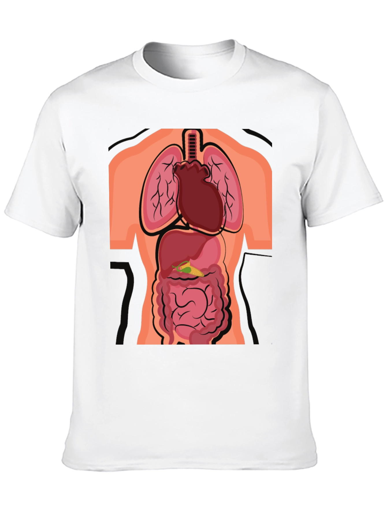 Anatomy T-Shirt - Human Organs Graphic Tee