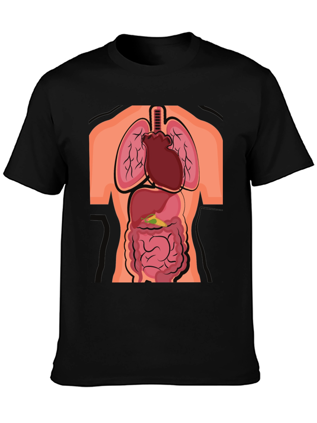 Anatomy T-Shirt - Human Organs Graphic Tee