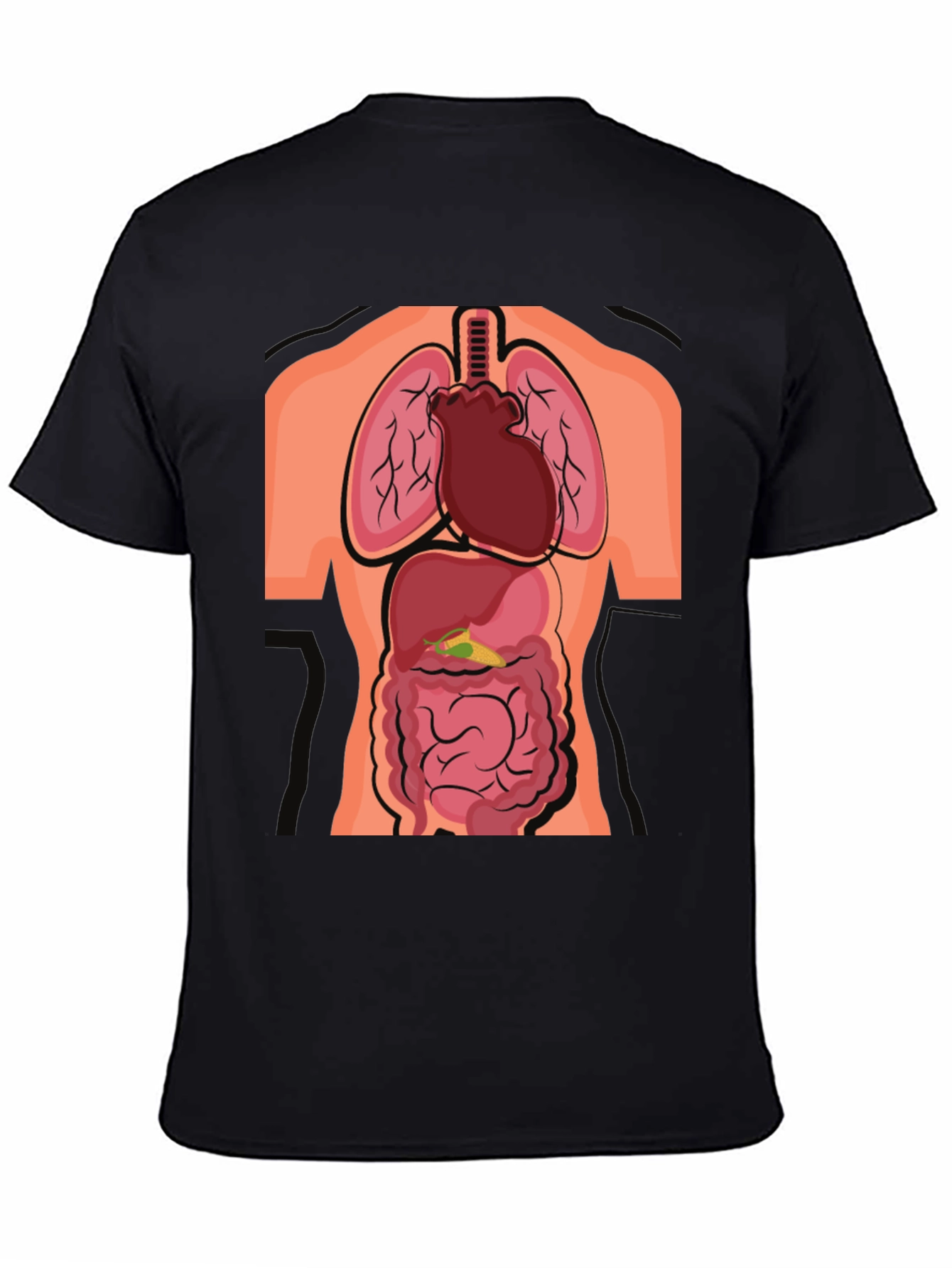 Anatomy T-Shirt - Human Organs Graphic Tee
